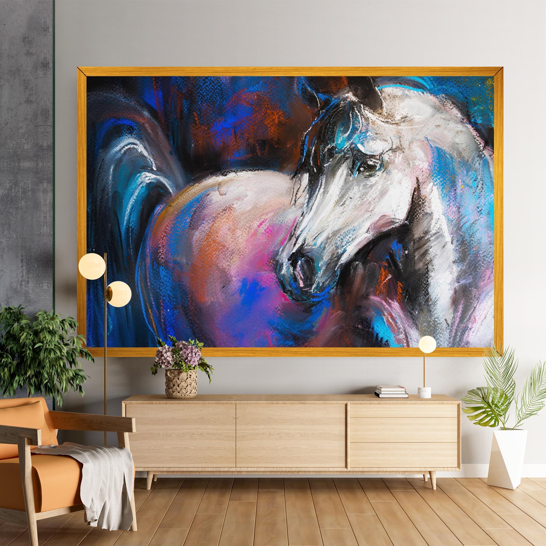 Tablou Canvas Shades Of Horse mockup 9