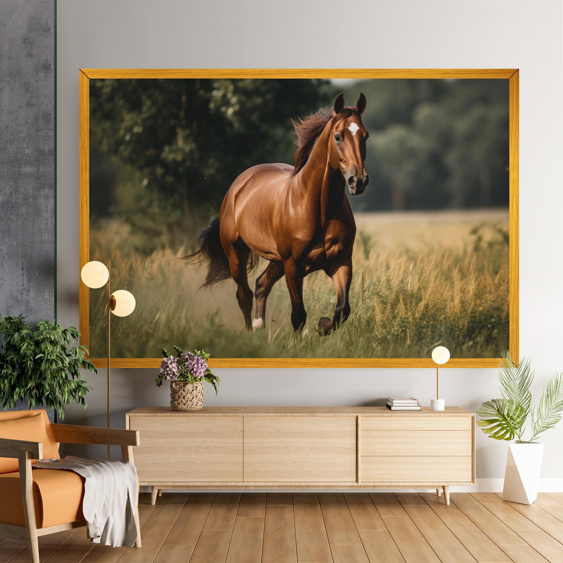 Tablou Canvas Wild Horse Running mockup 9