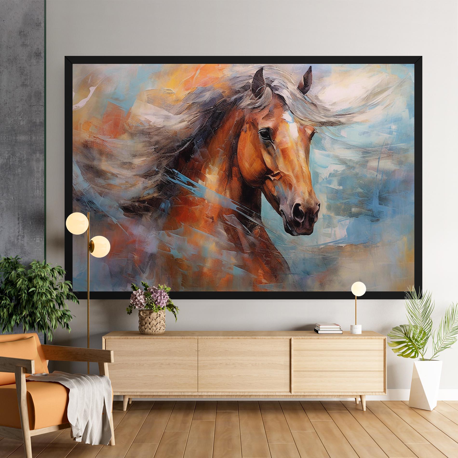 Tablou Canvas Beautiful Brown Horse mockup 9
