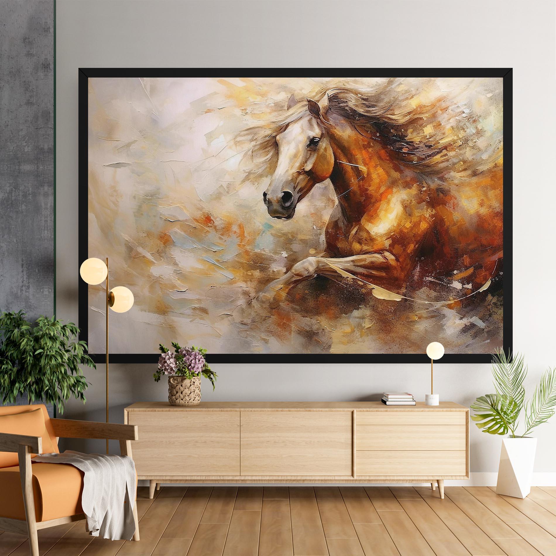 Tablou Canvas Brown Horse Running mockup 9