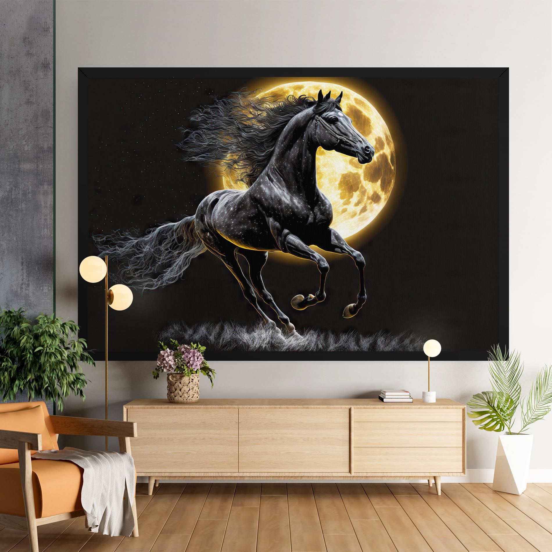 Gold Moon Horse mockup 9