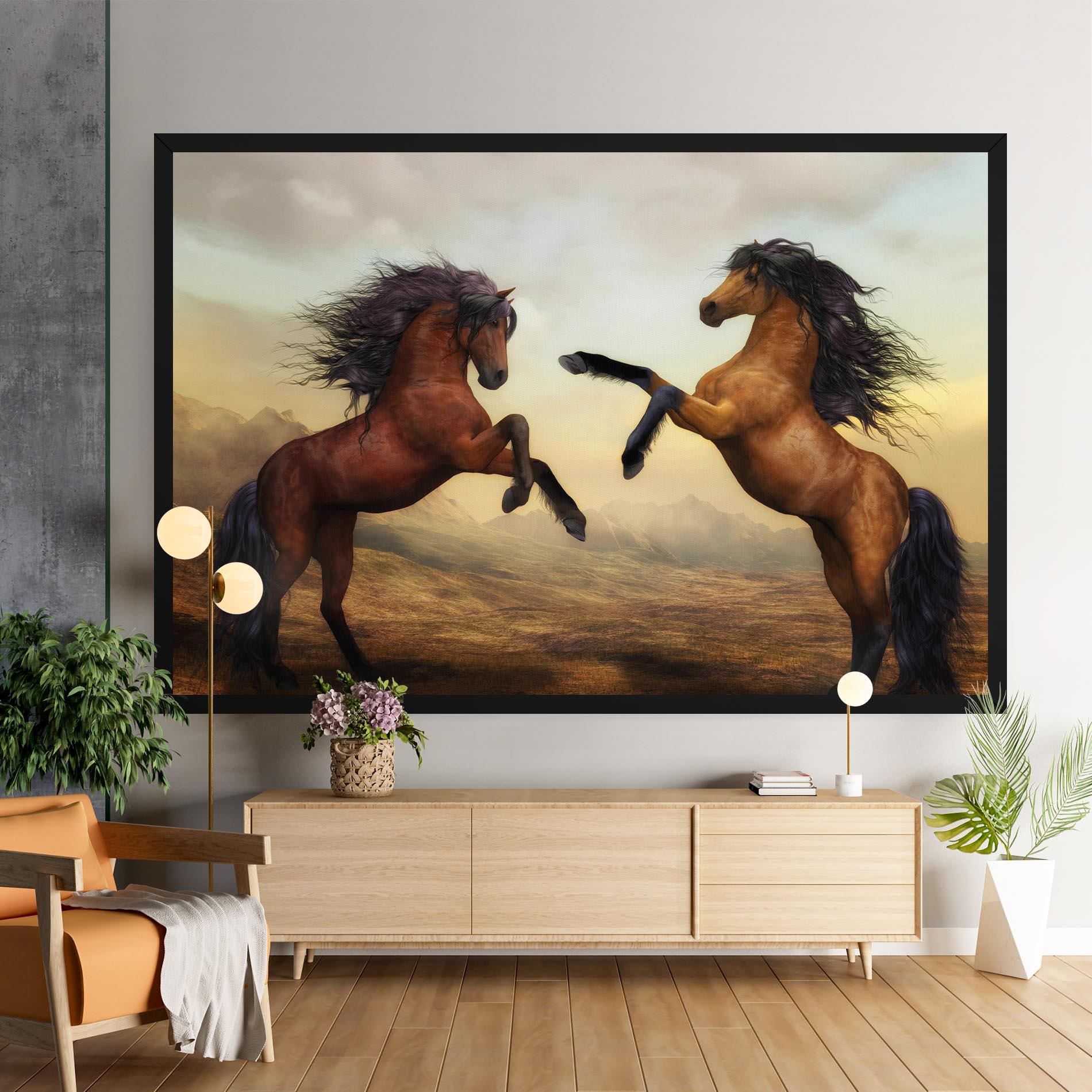 Tablou Canvas Two Horses mockup 9