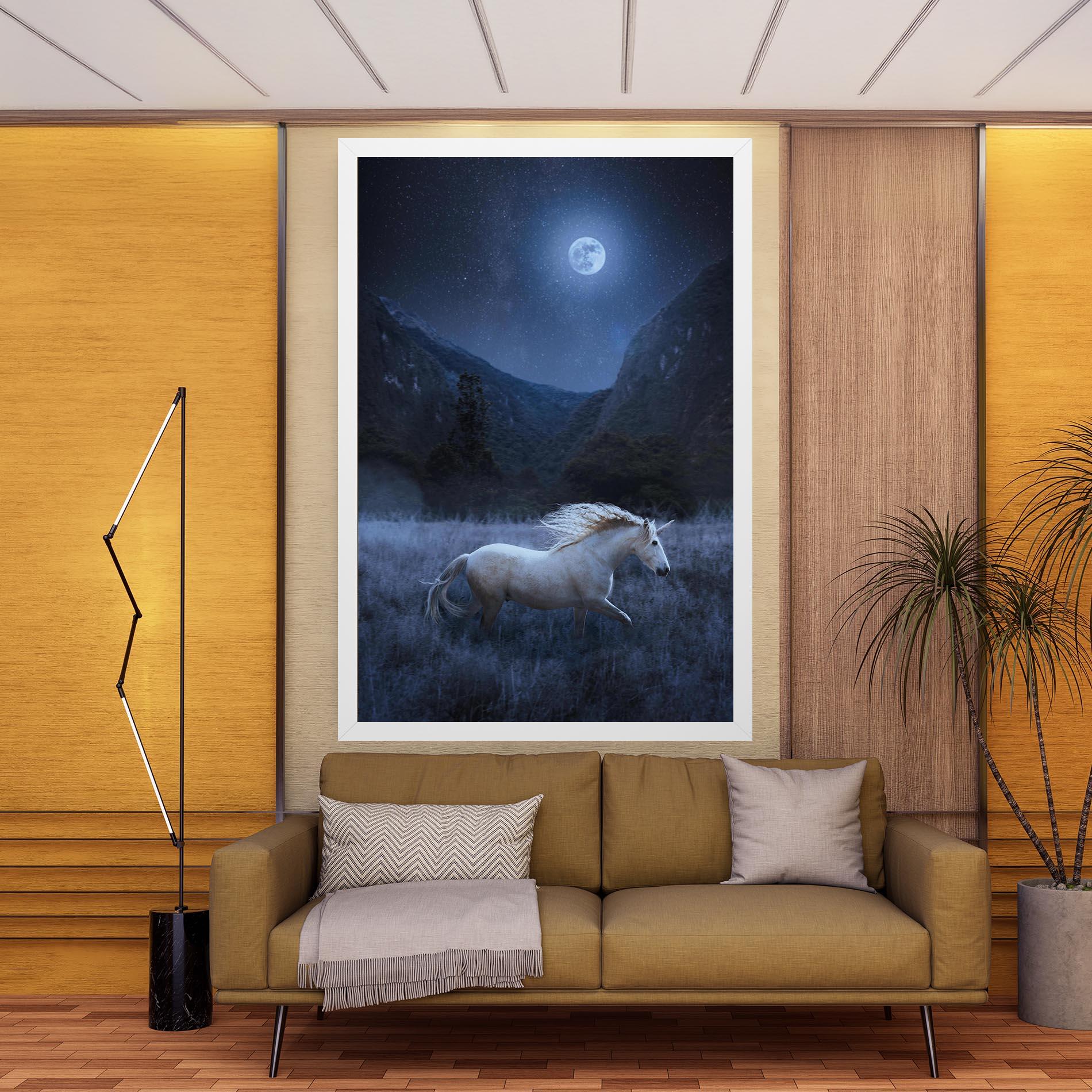 Tablou Canvas Blue Moon Unicorn mockup 9