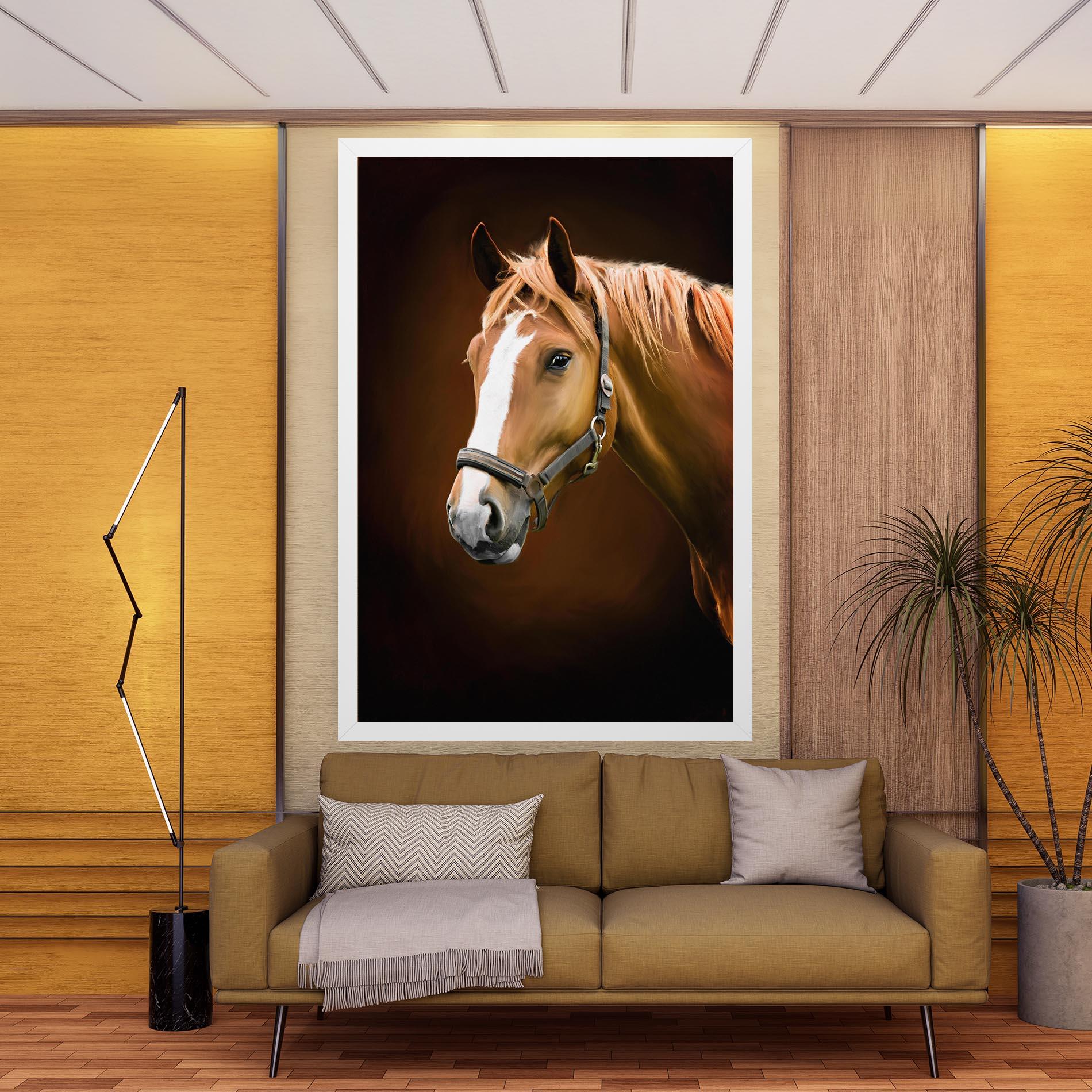Tablou Canvas Digital Painted Horse mockup 9