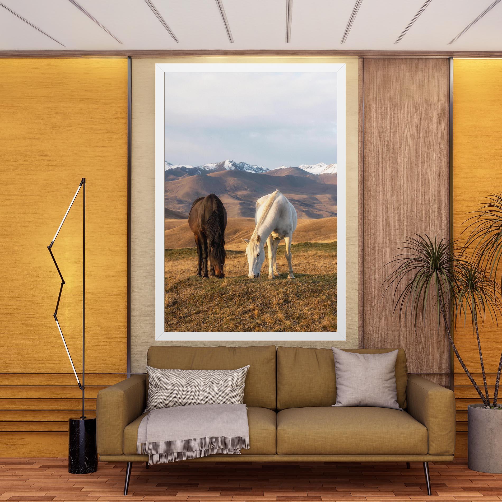 Tablou Canvas Mountain Horses mockup 9