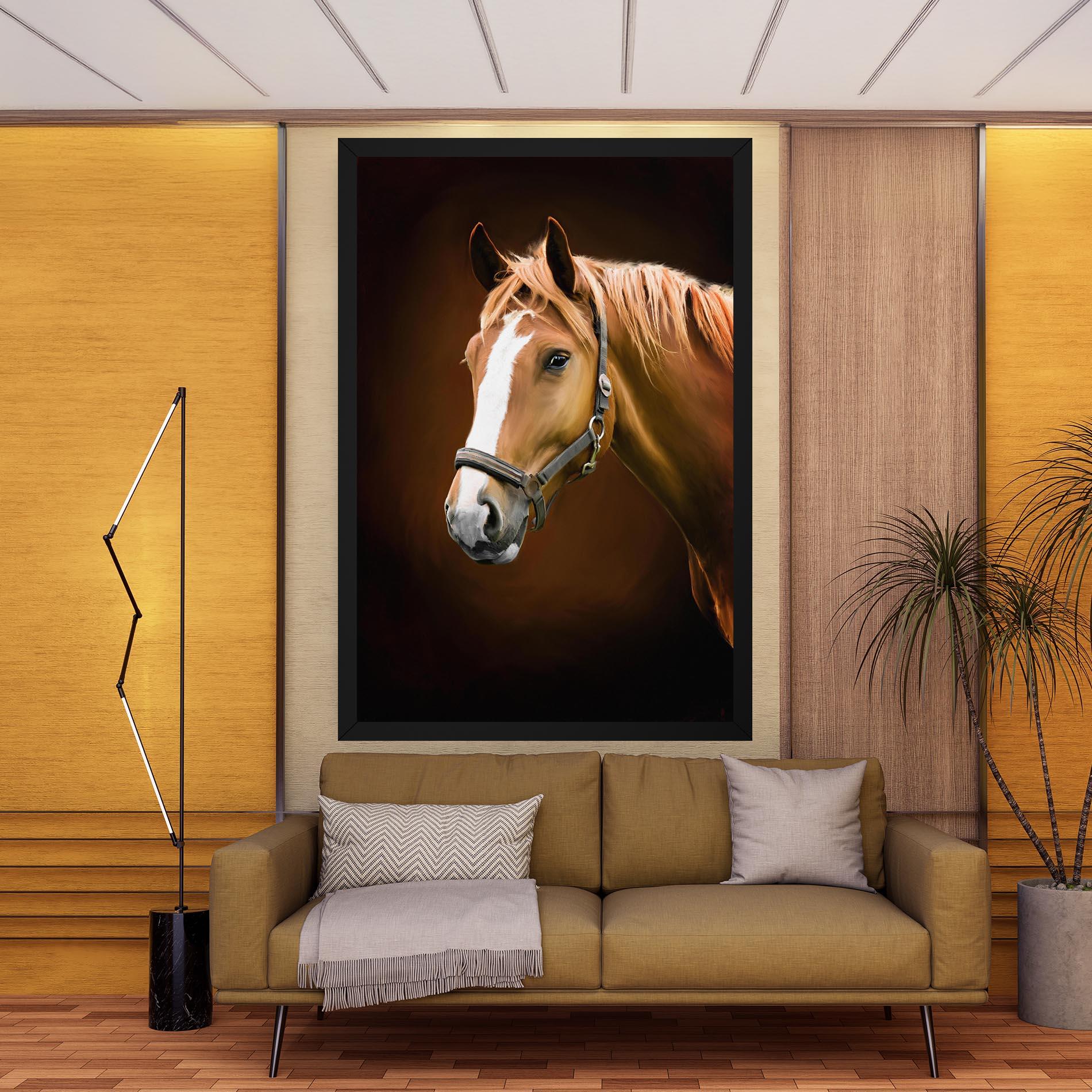 Tablou Canvas Digital Painted Horse mockup 9