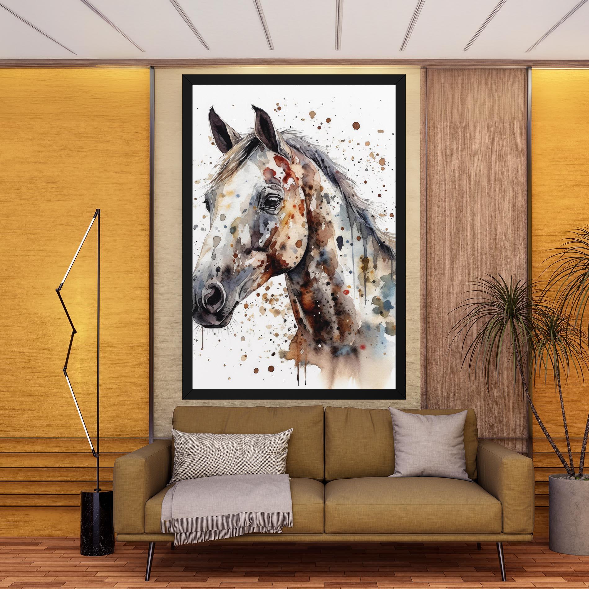 Tablou Canvas Watercolor Horse mockup 9