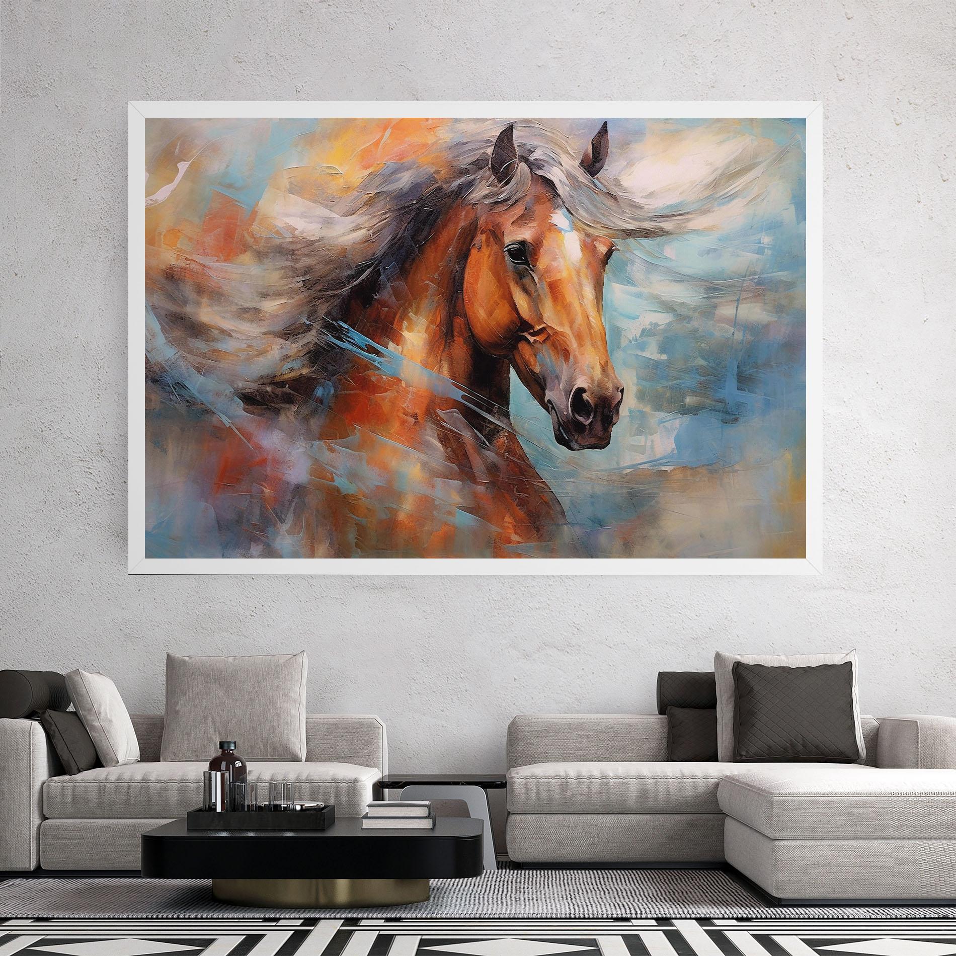 Tablou Canvas Beautiful Brown Horse mockup 2