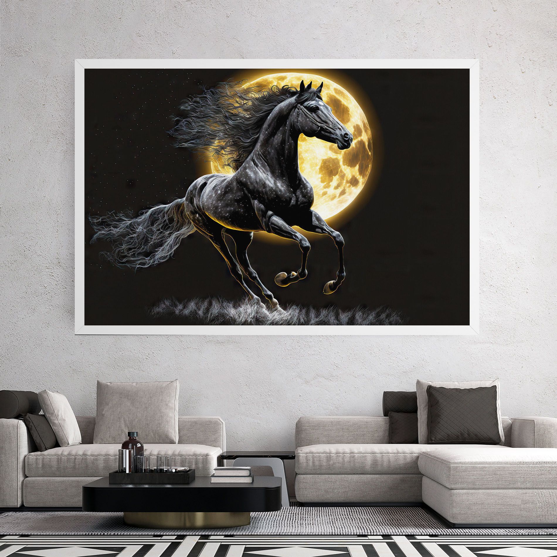 Gold Moon Horse mockup 2
