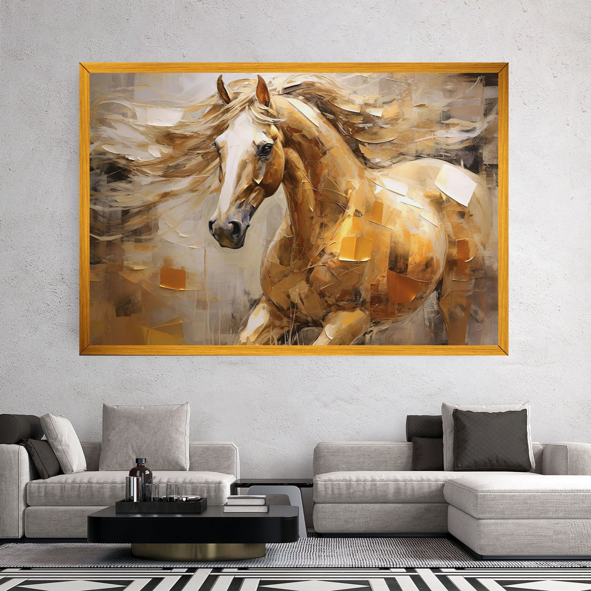 Light Brown Horse mockup 2