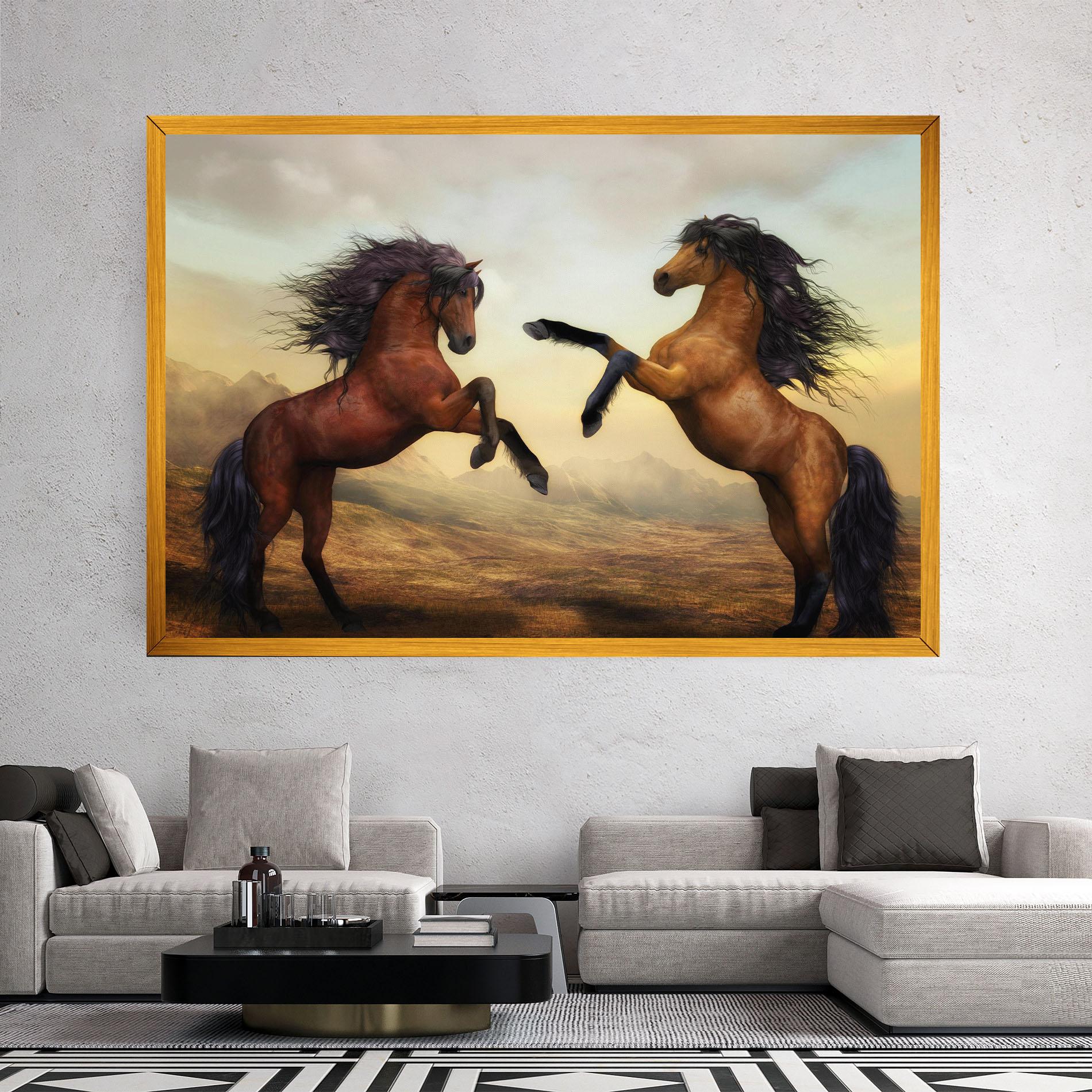 Tablou Canvas Two Horses mockup 2