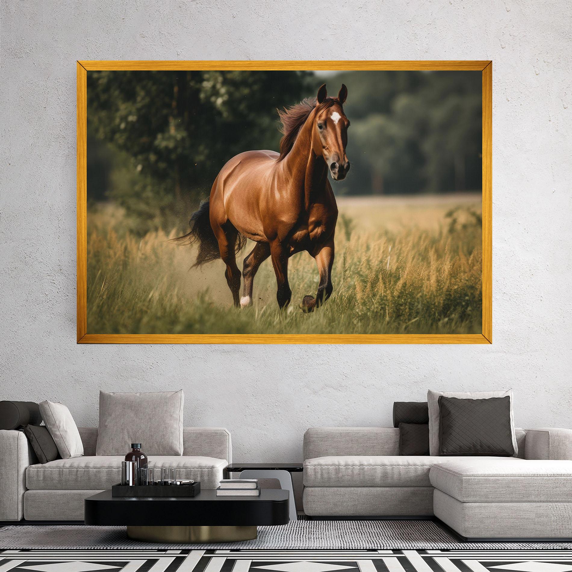 Tablou Canvas Wild Horse Running mockup 2