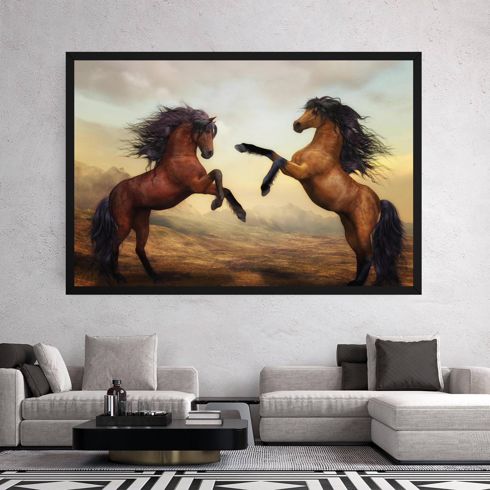 Tablou Canvas Two Horses mockup 2