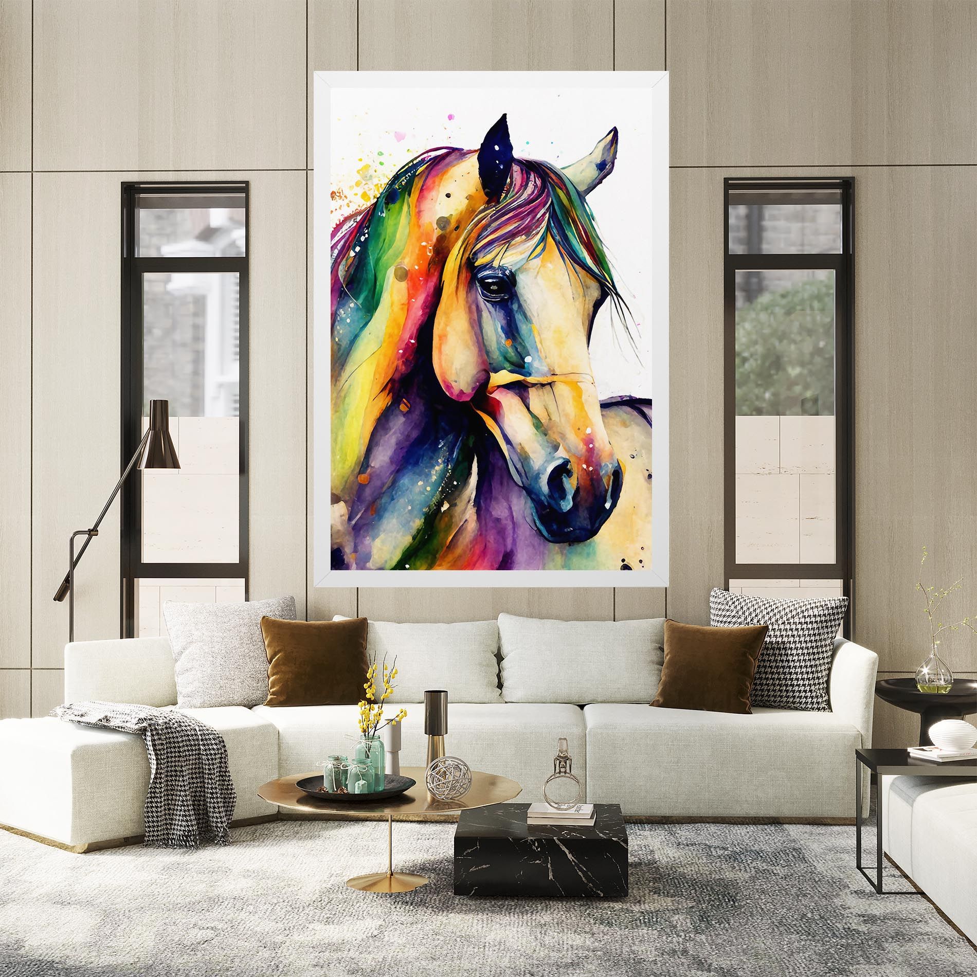 Colorful Horse mockup 2