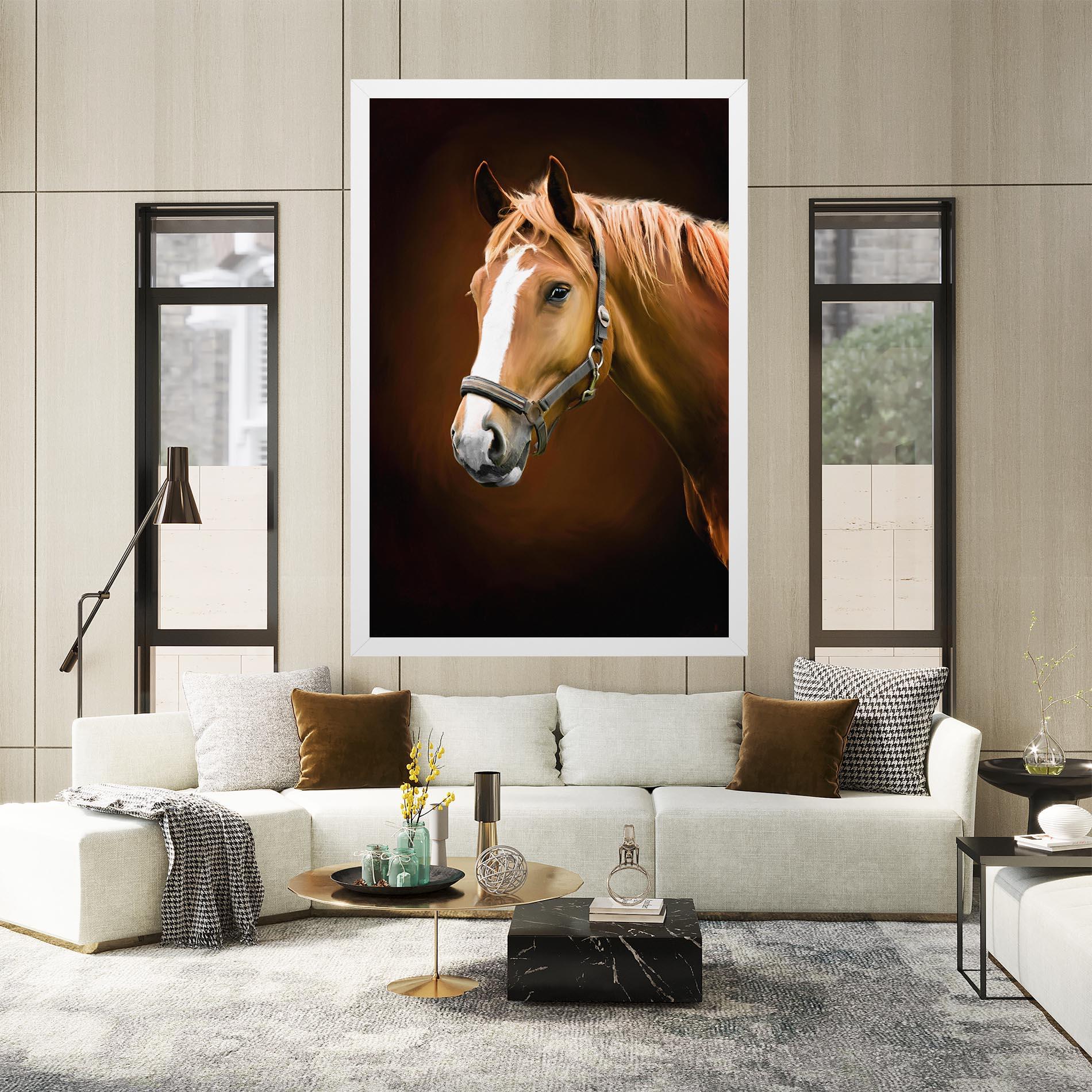 Tablou Canvas Digital Painted Horse mockup 2