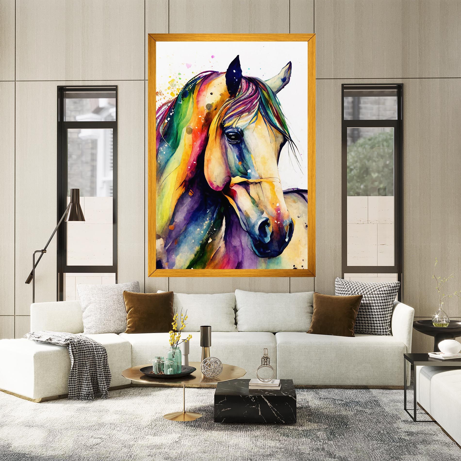 Colorful Horse mockup 2