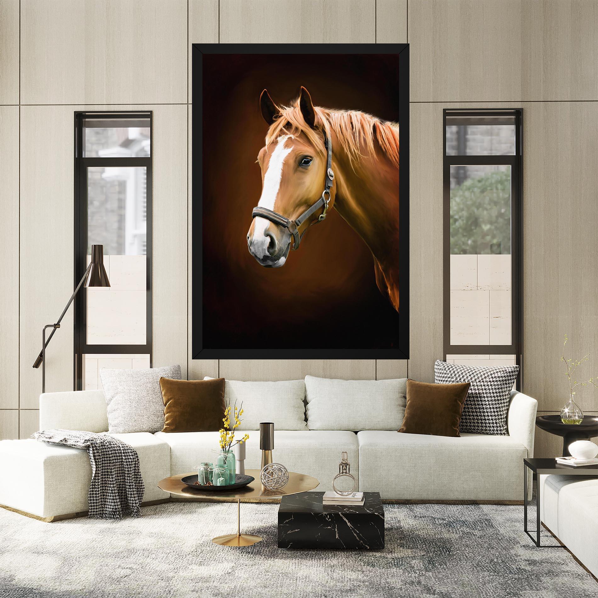 Tablou Canvas Digital Painted Horse mockup 2