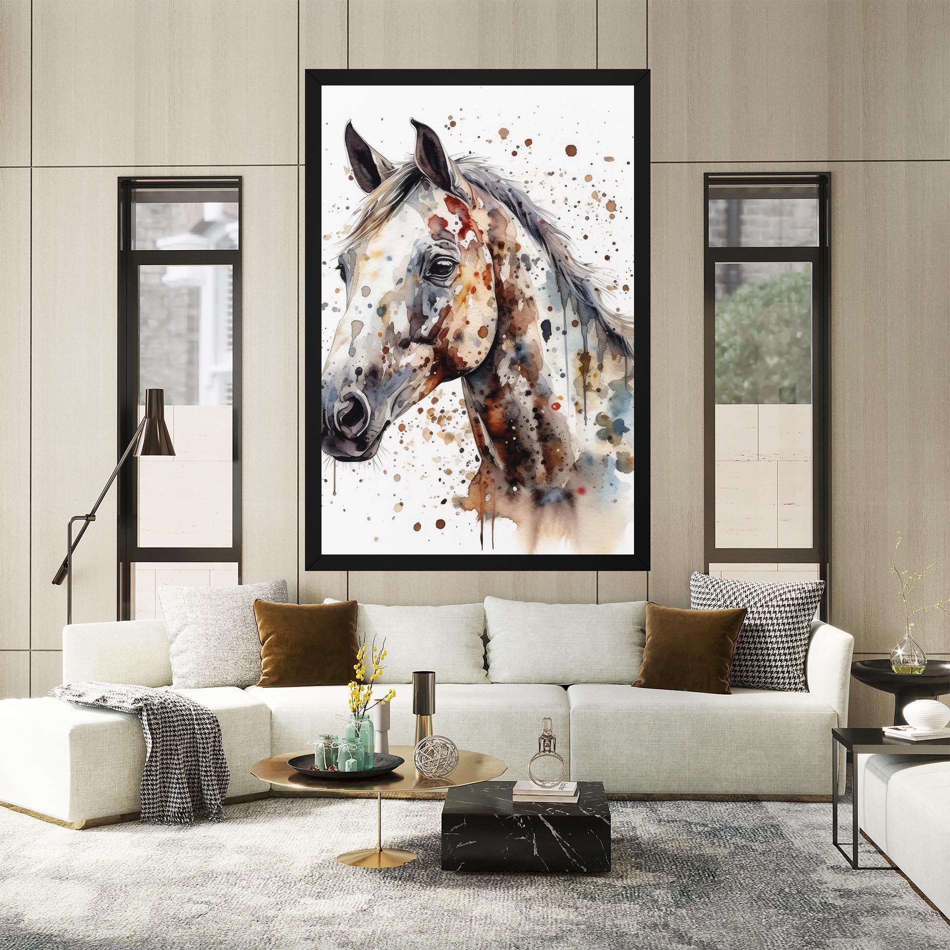 Tablou Canvas Watercolor Horse mockup 2