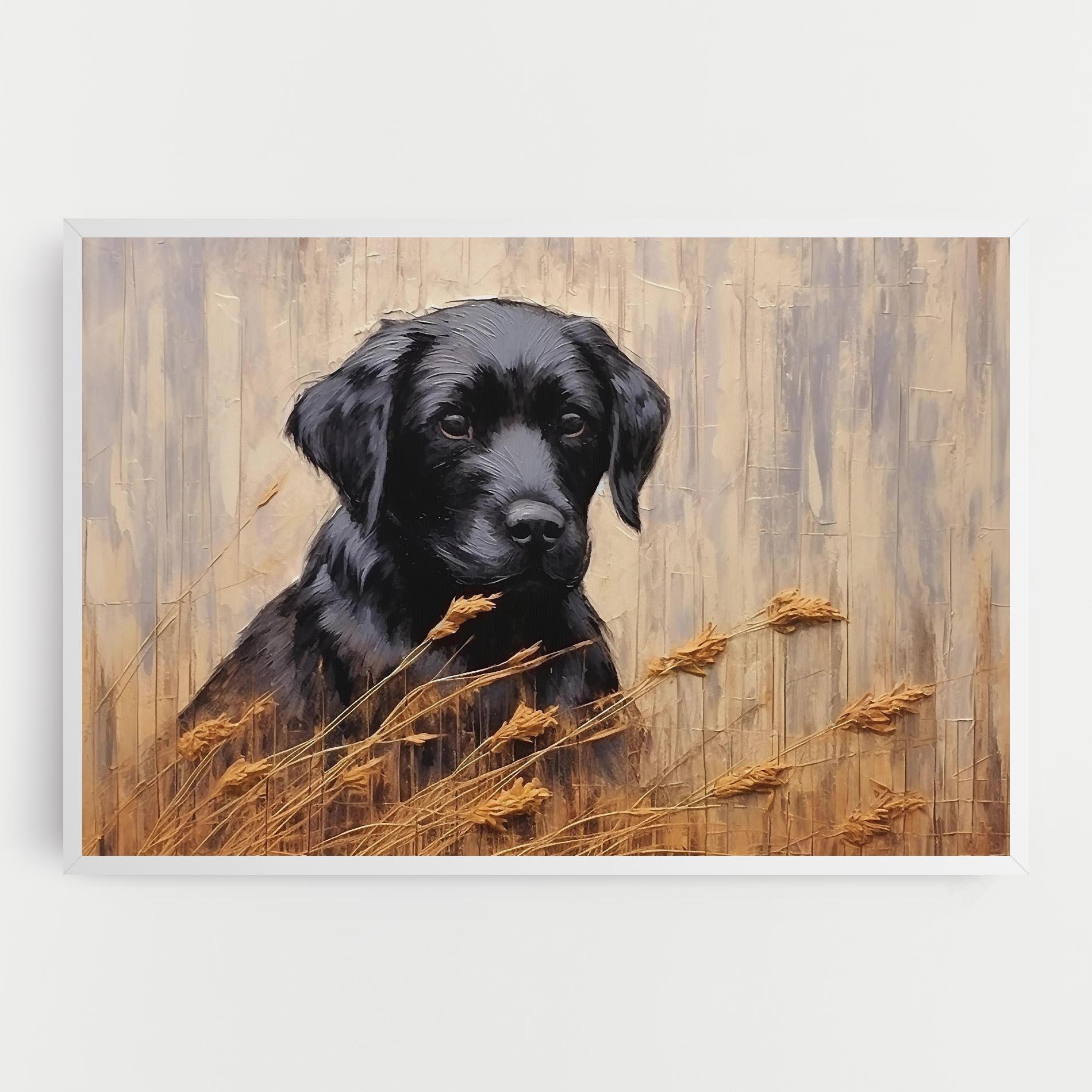Tablou Canvas Black Dog Art mockup 0