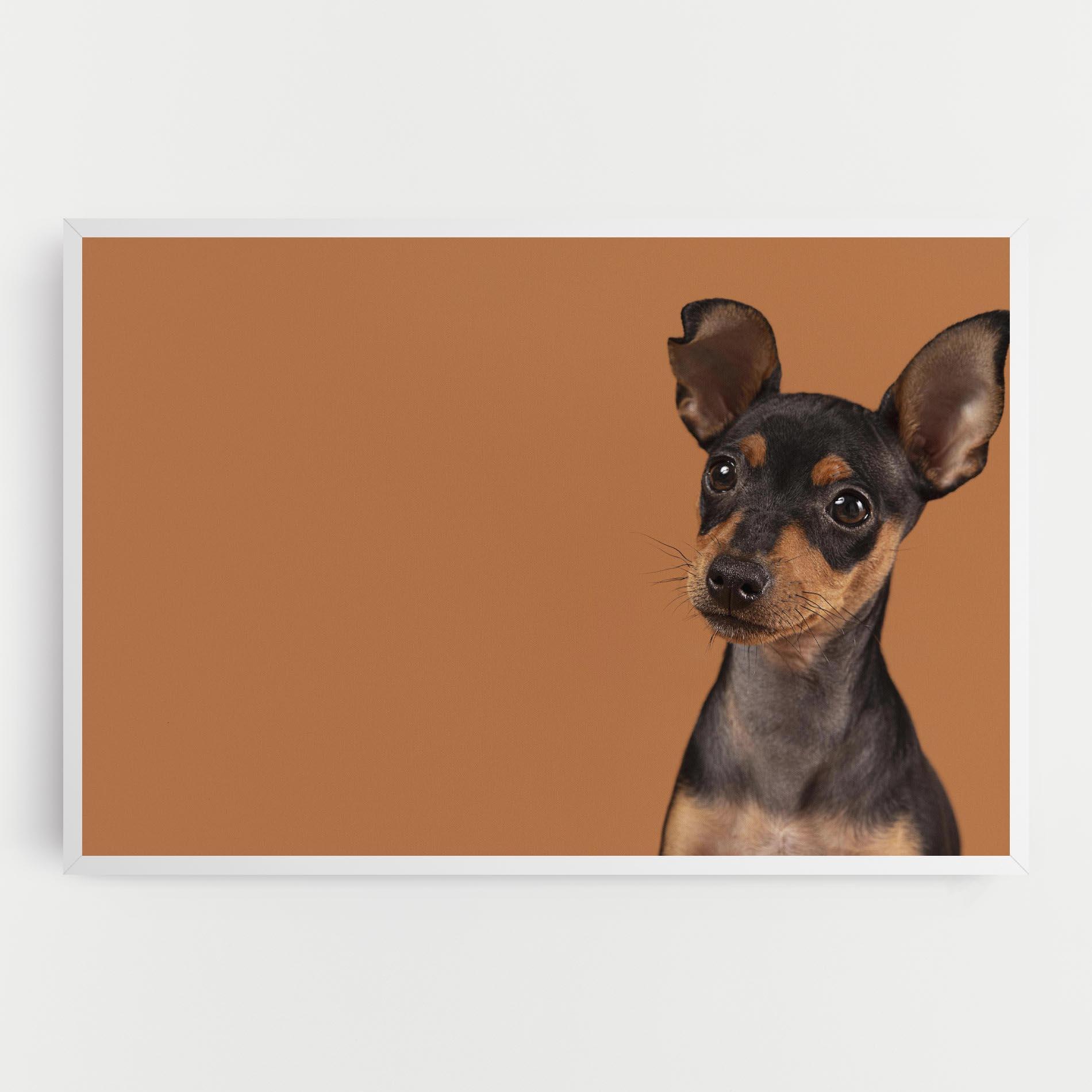 Tablou Canvas Cute Dog Portrait mockup 0
