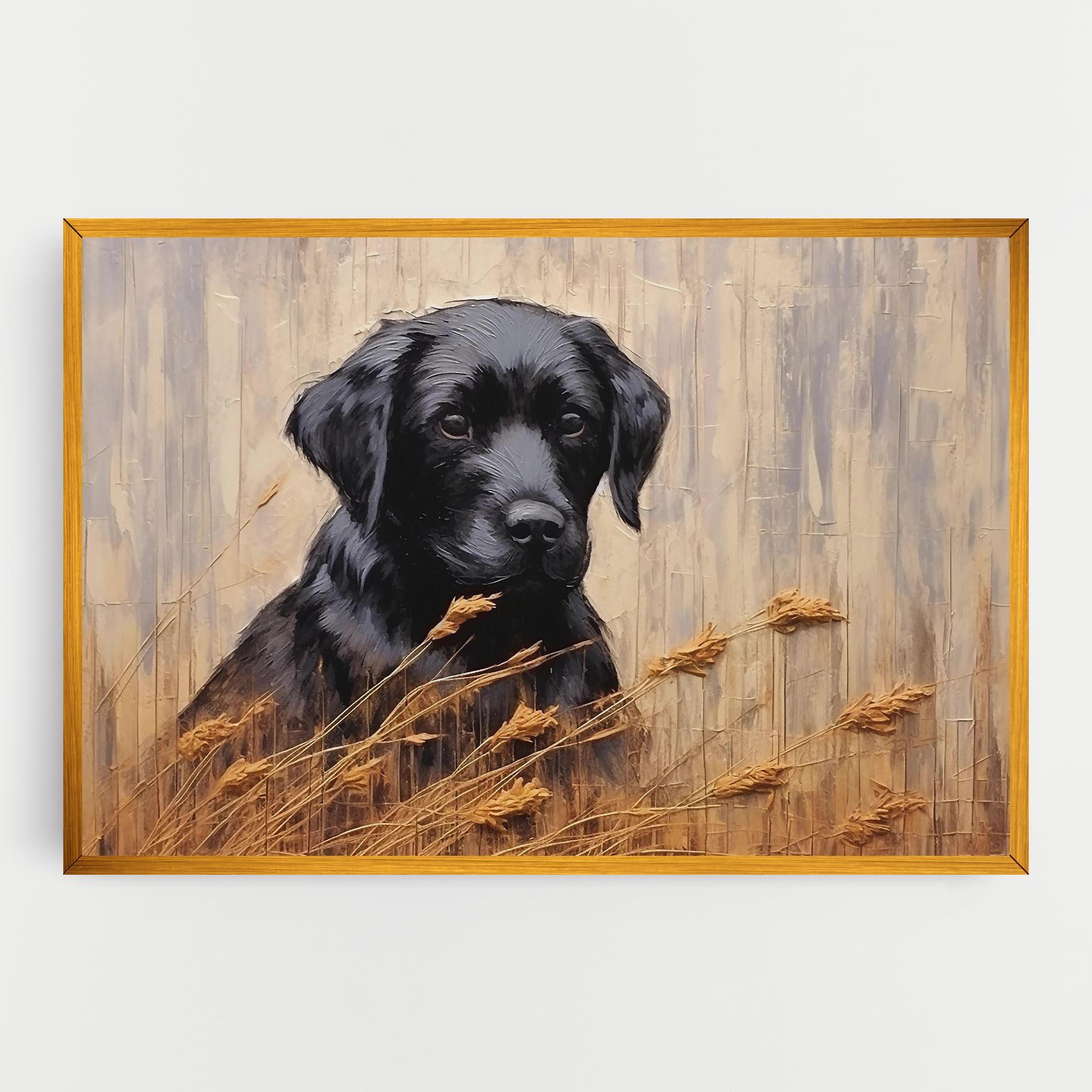 Tablou Canvas Black Dog Art mockup 0