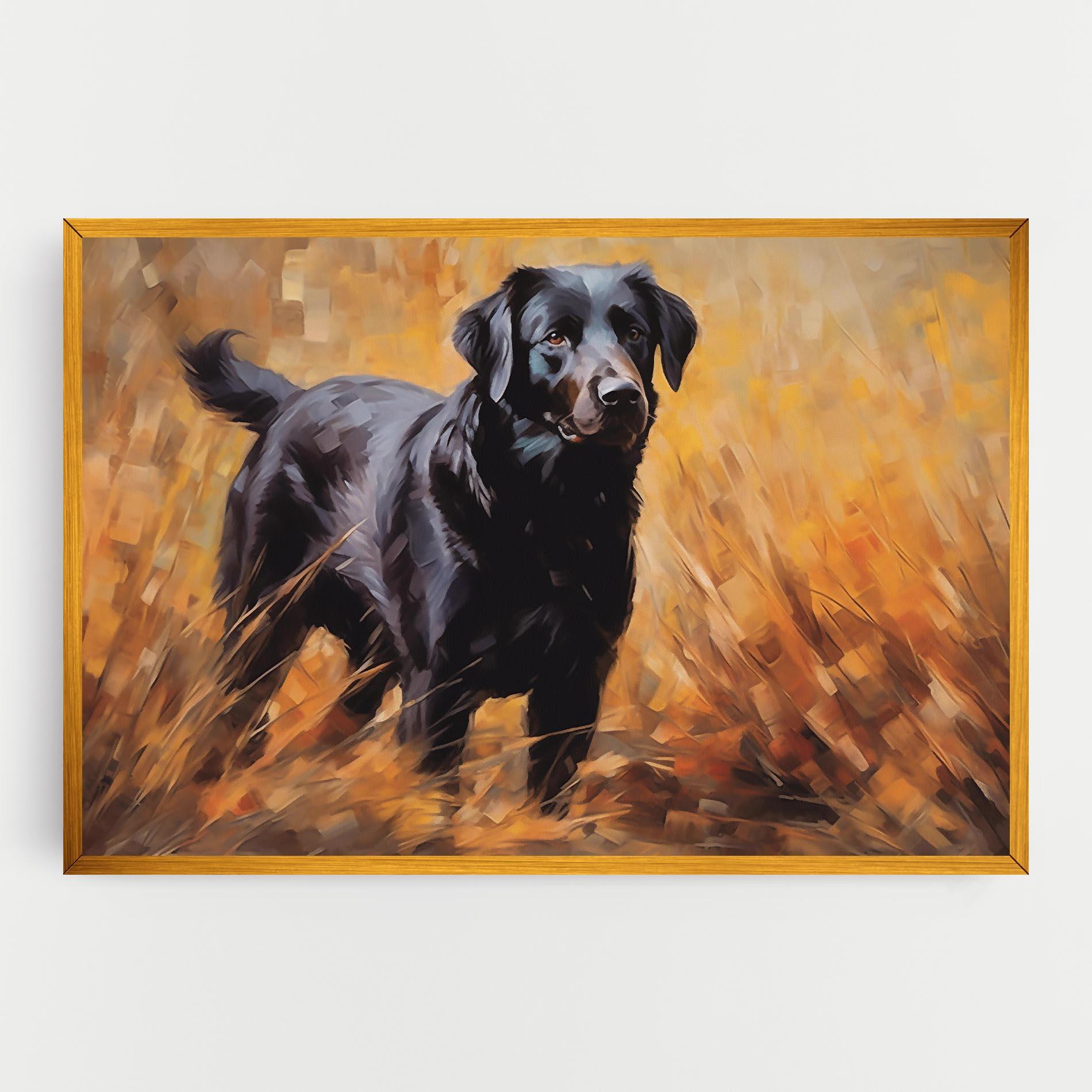Tablou Canvas Black Pretty Dog mockup 0