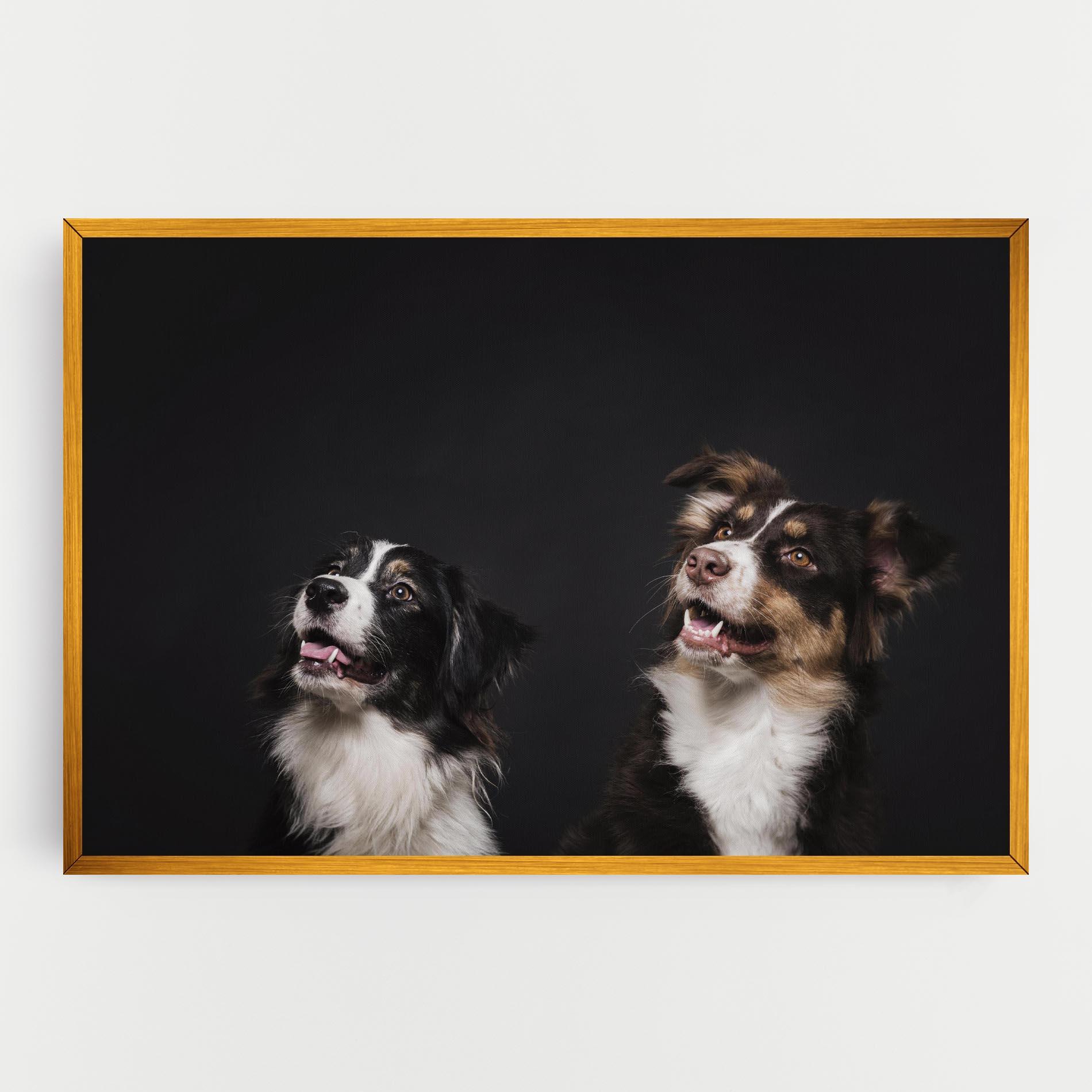 Tablou Canvas Cute Dogs Standing mockup 0