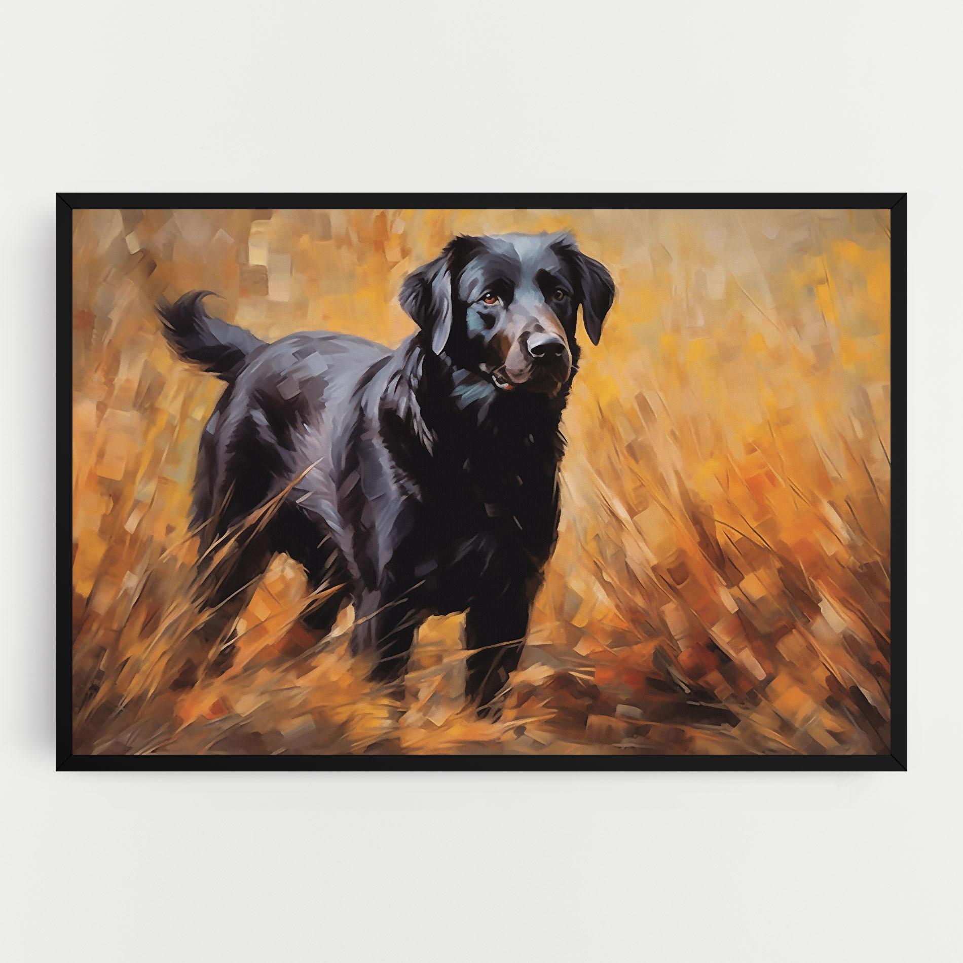 Tablou Canvas Black Pretty Dog mockup 0