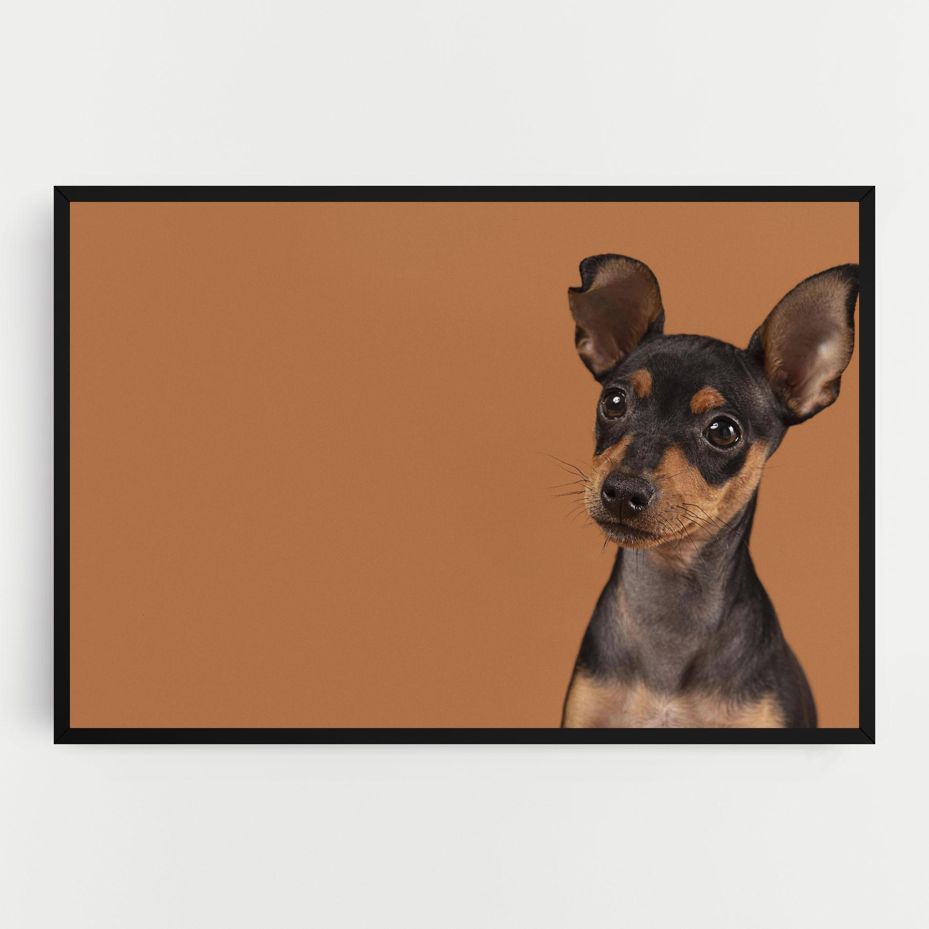 Tablou Canvas Cute Dog Portrait mockup 0
