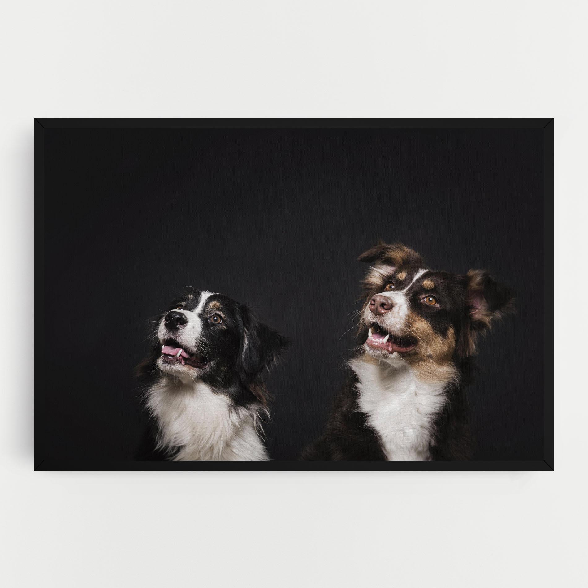 Tablou Canvas Cute Dogs Standing mockup 0