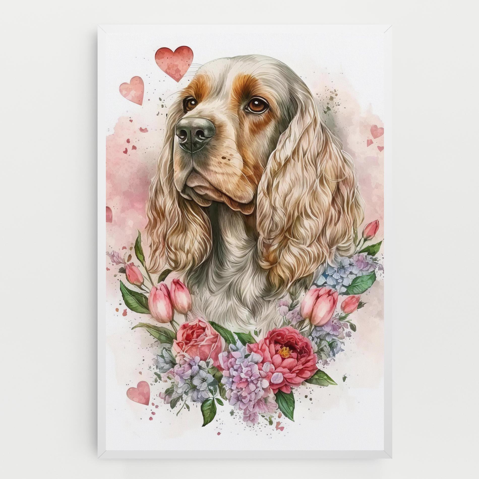 Tablou Canvas Cute Little Cocker mockup 0