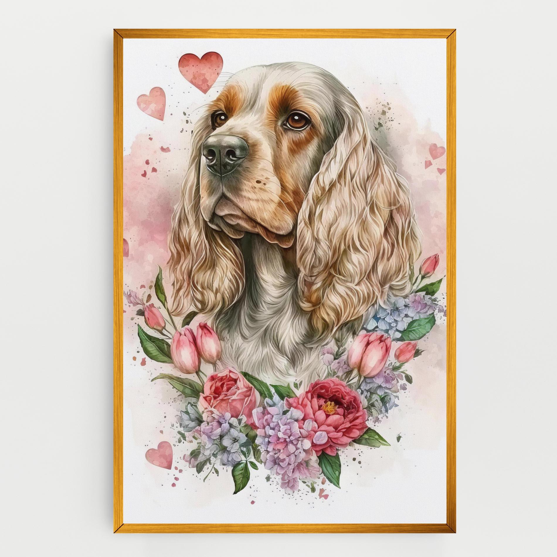 Tablou Canvas Cute Little Cocker mockup 0