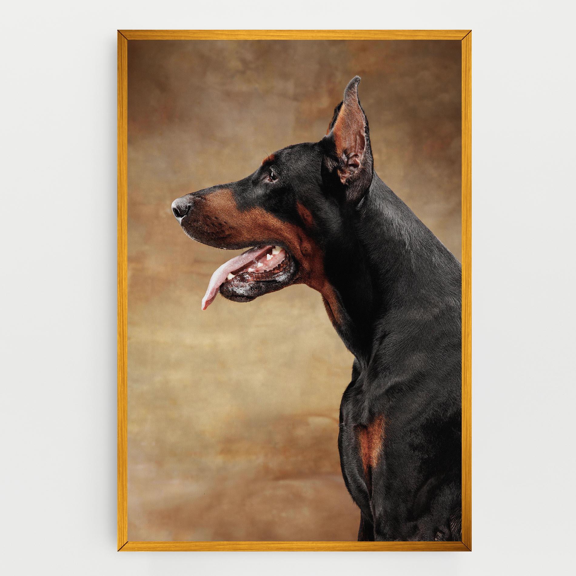 Tablou Canvas Doberman Pinscher mockup 0