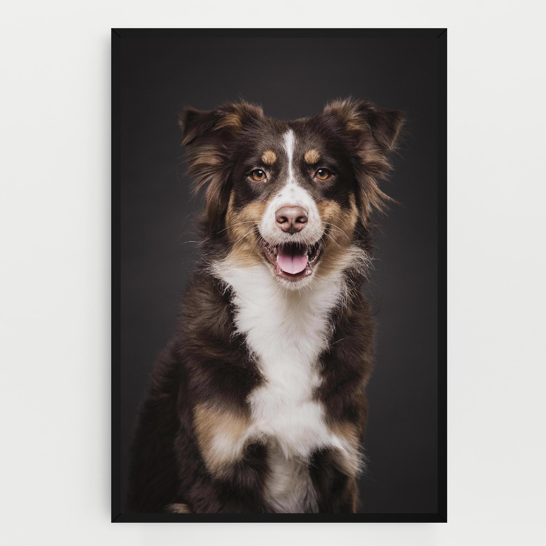Tablou Canvas Cute Dog Sitting mockup 0