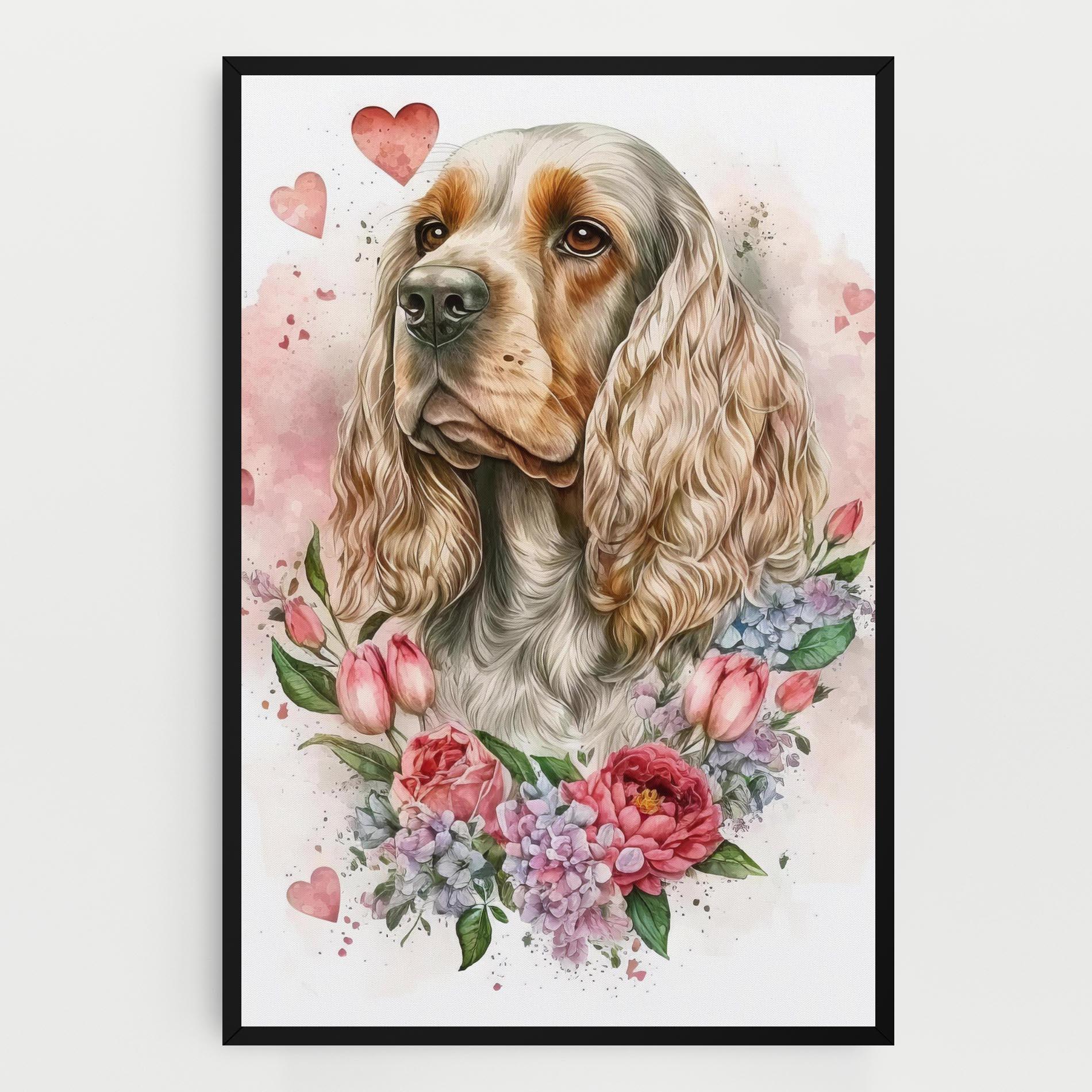 Tablou Canvas Cute Little Cocker mockup 0