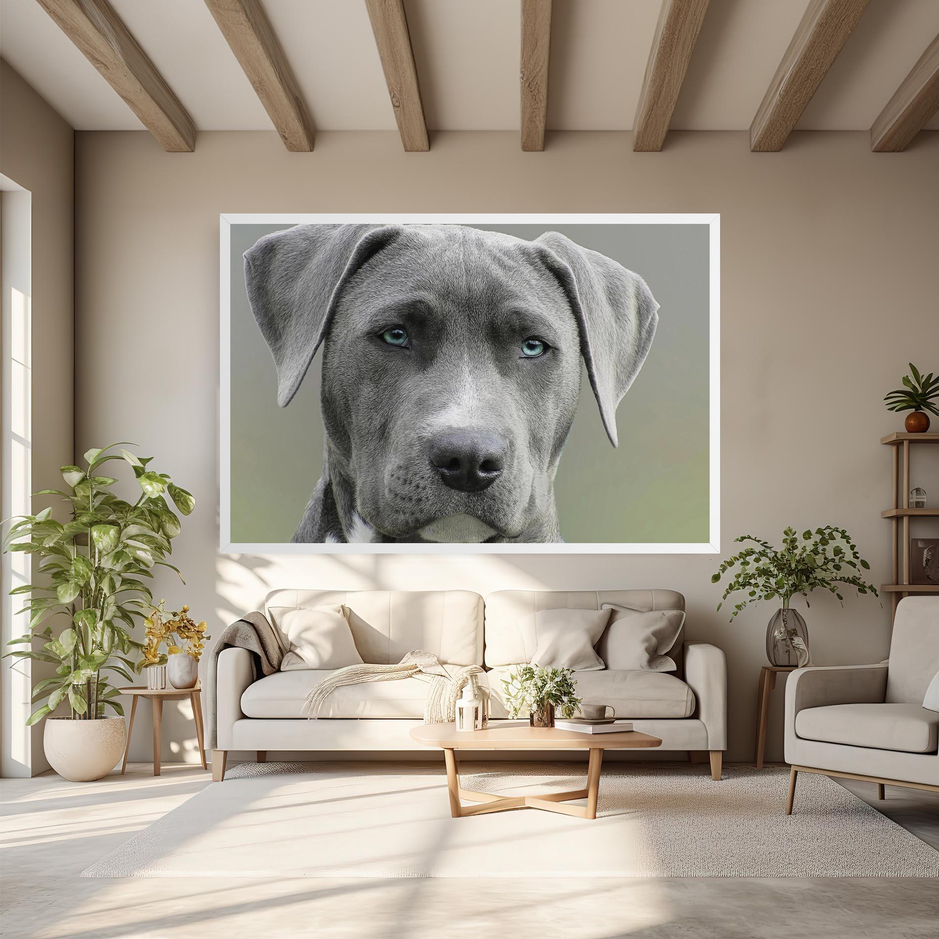 Tablou Canvas Blue Eyes Dog mockup 6