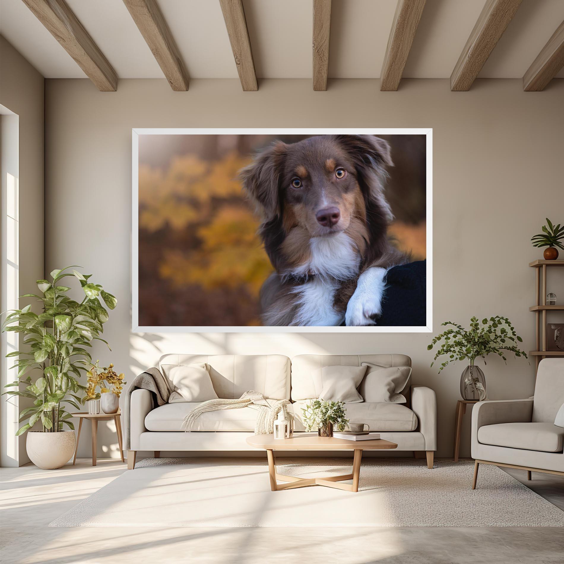 Tablou Canvas Coffee Brown Dog mockup 6