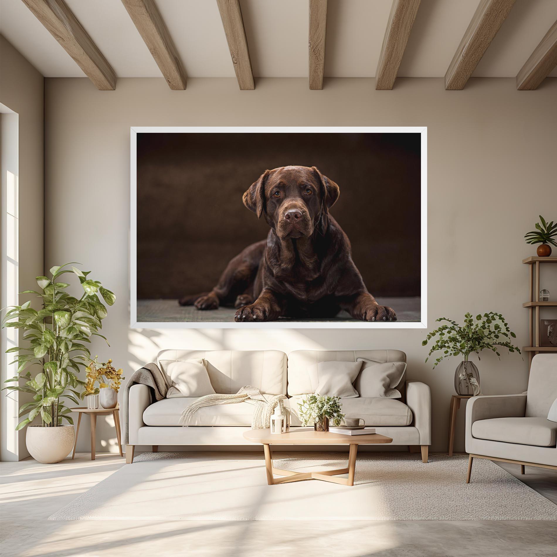 Tablou Canvas Cute Brown Labrador mockup 6
