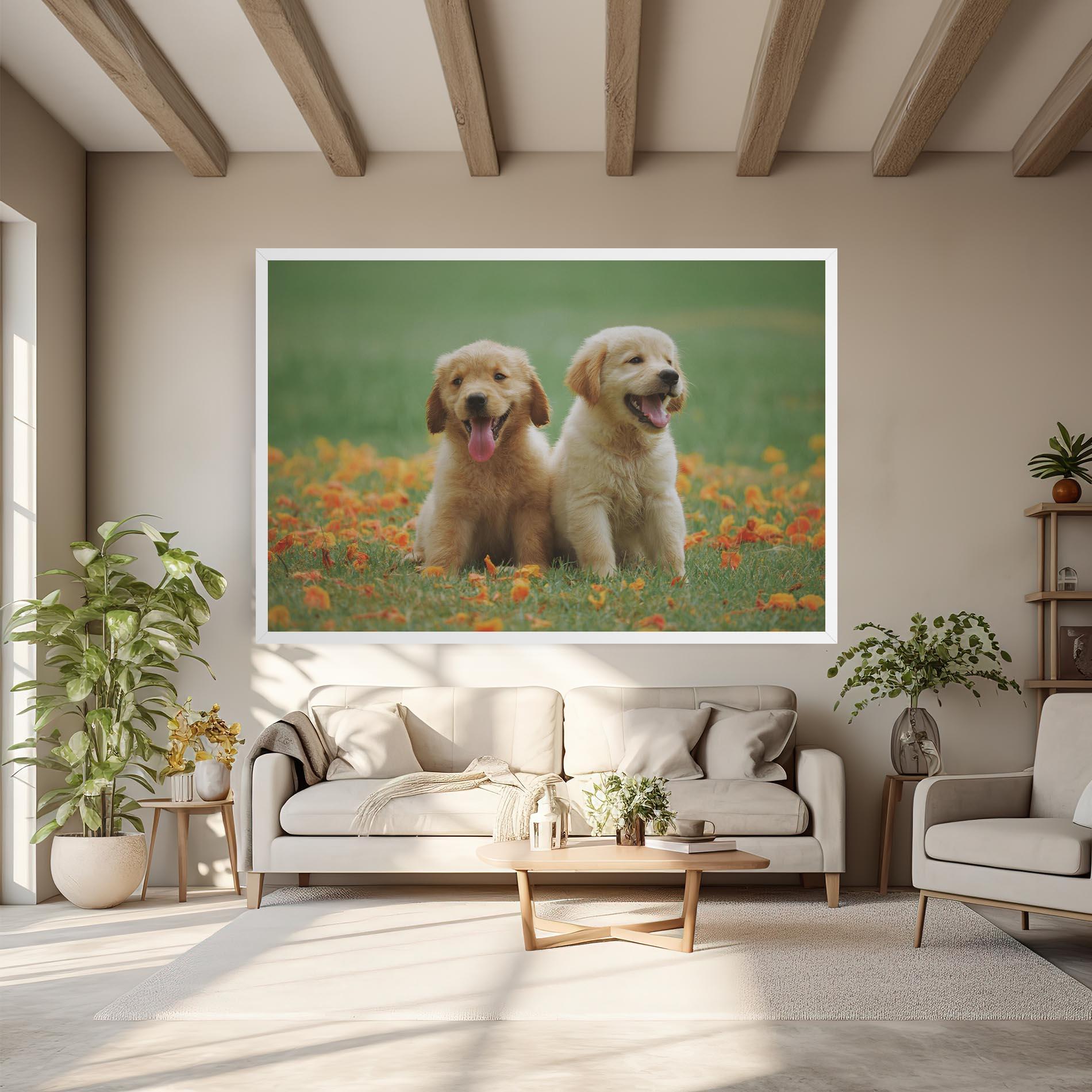Tablou Canvas Happy Dogs mockup 6
