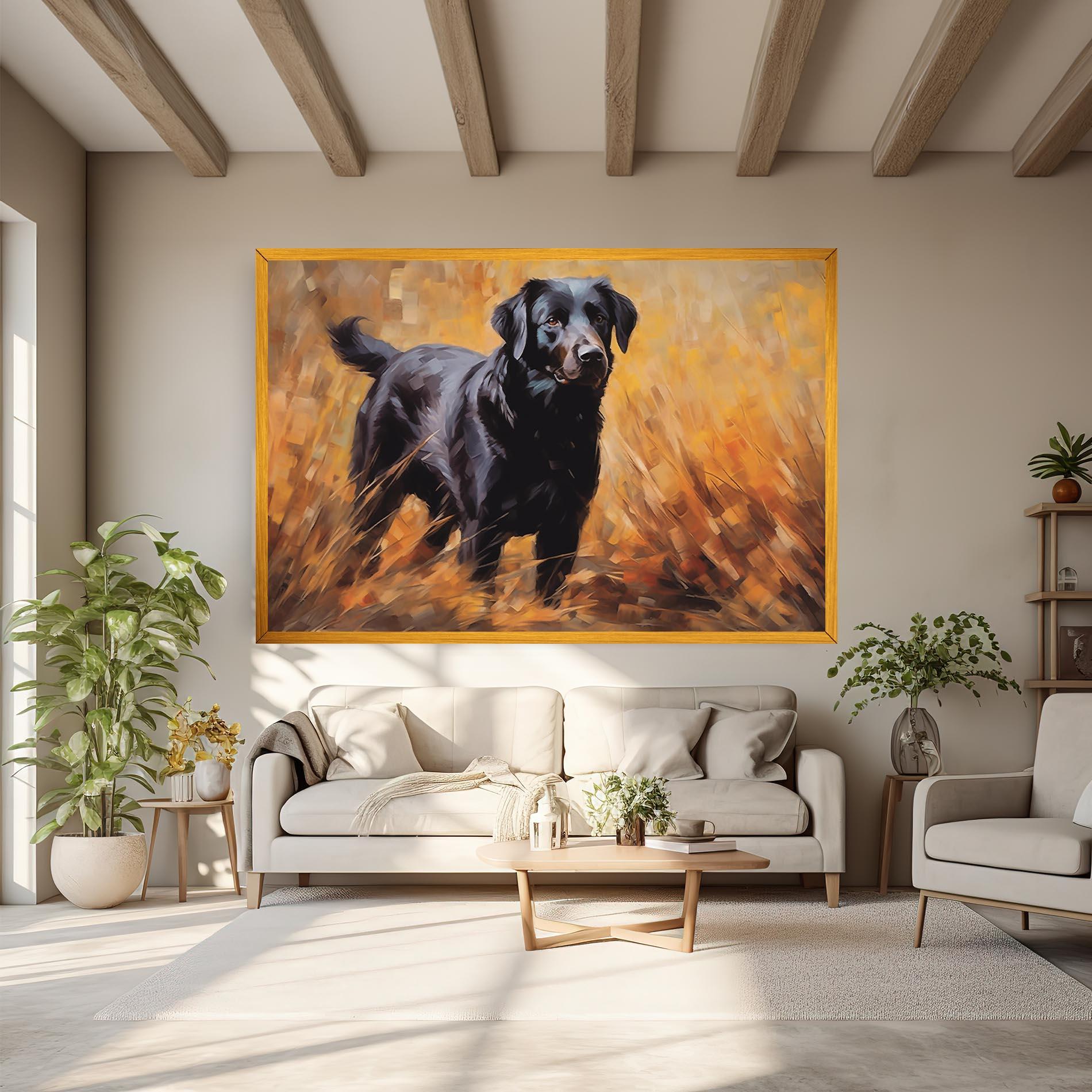 Tablou Canvas Black Pretty Dog mockup 6