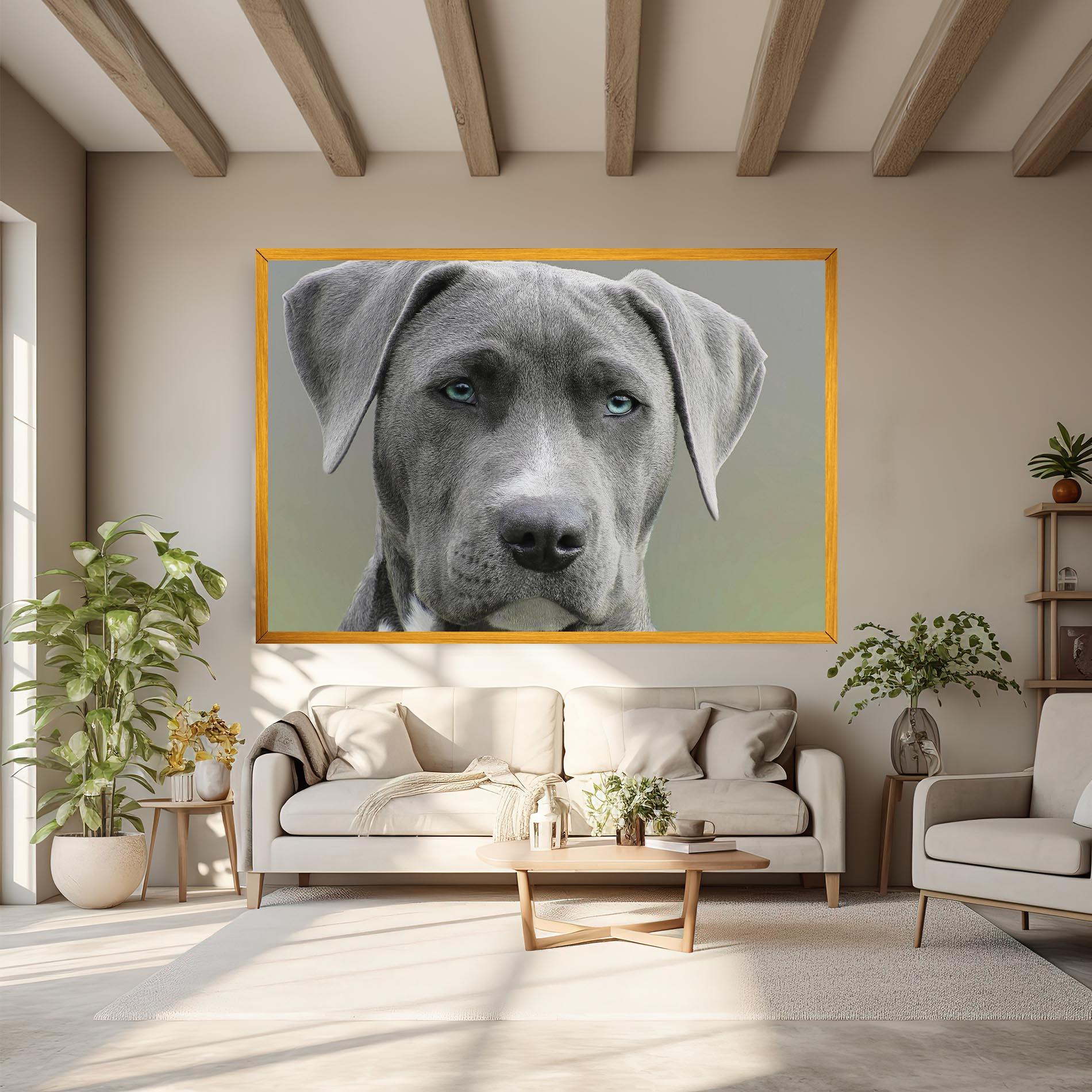 Tablou Canvas Blue Eyes Dog mockup 6