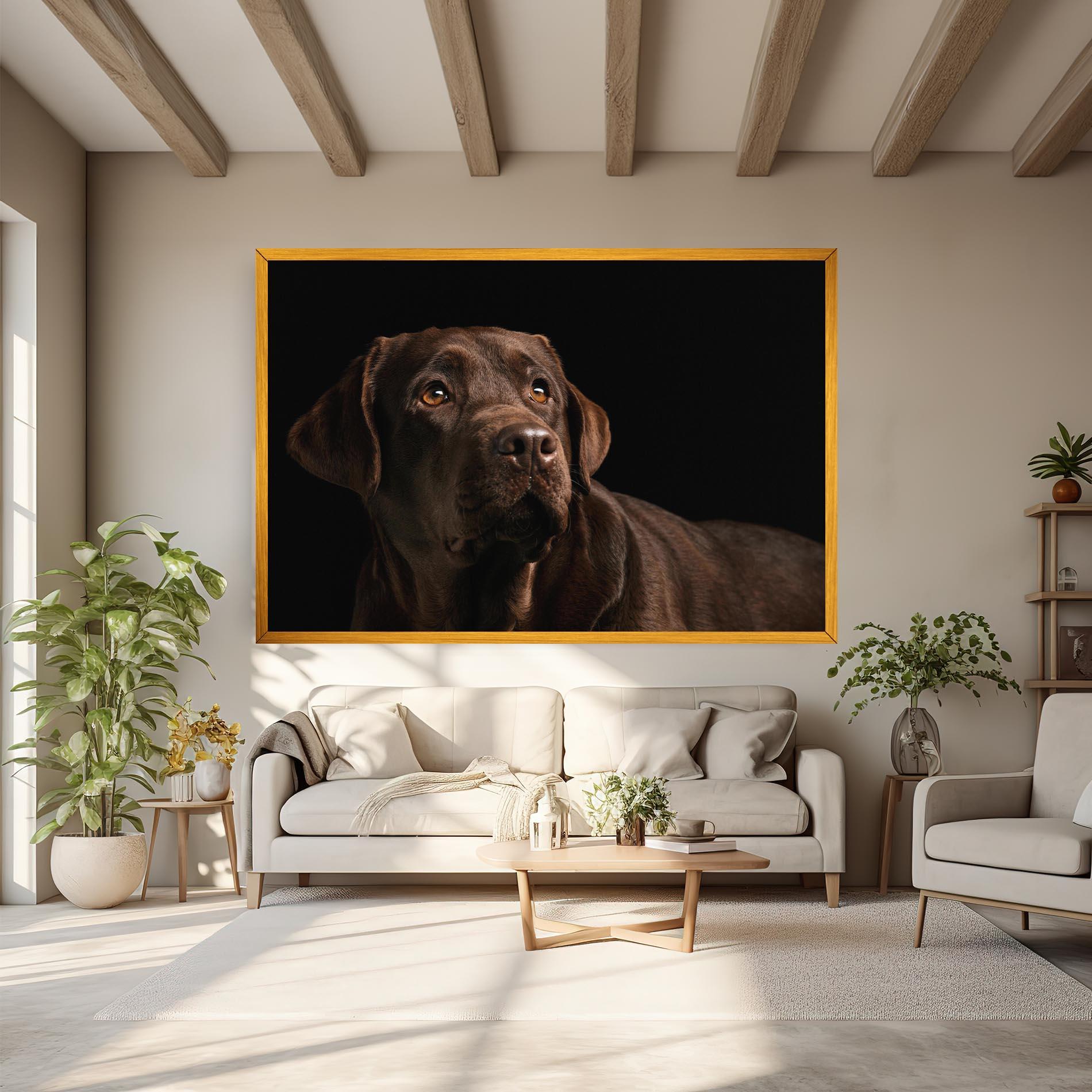 Tablou Canvas Brown Labrador mockup 6