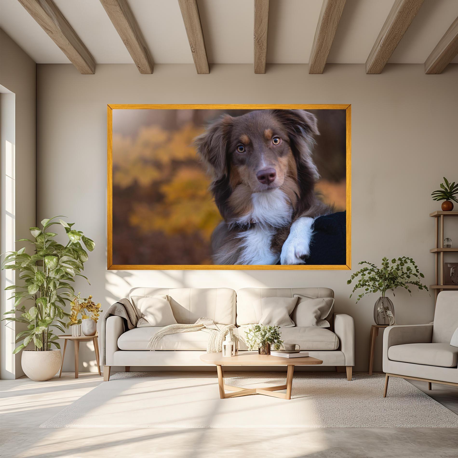 Tablou Canvas Coffee Brown Dog mockup 6