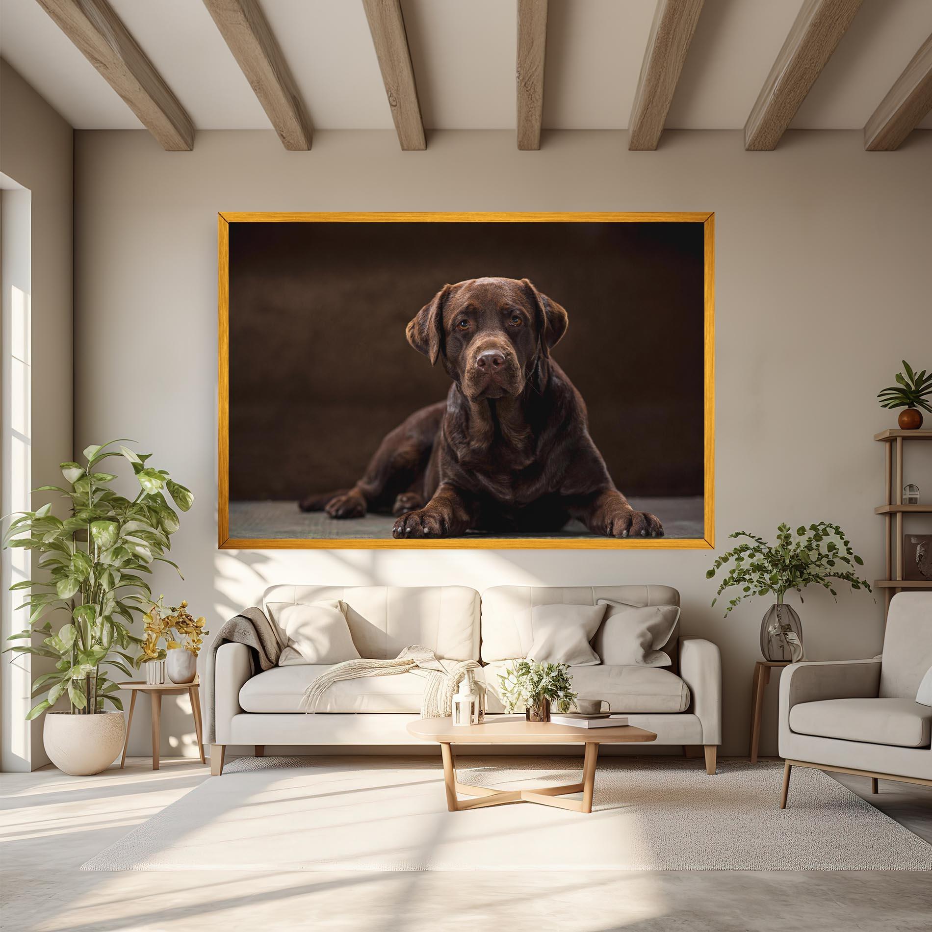 Tablou Canvas Cute Brown Labrador mockup 6
