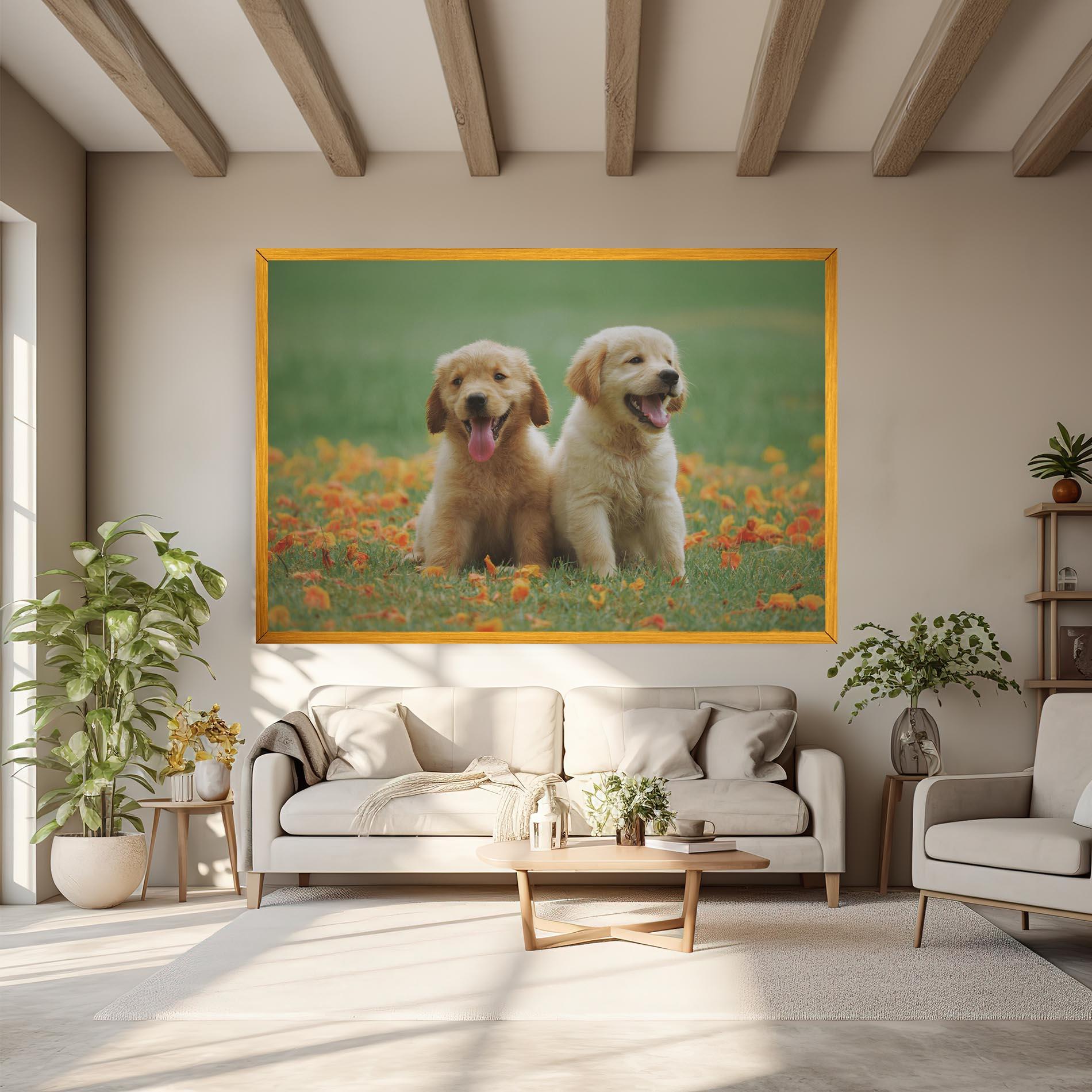 Tablou Canvas Happy Dogs mockup 6