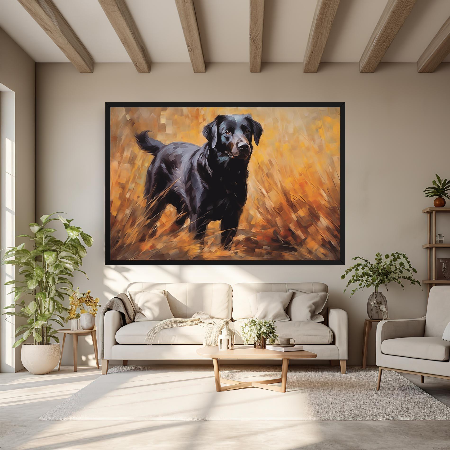 Tablou Canvas Black Pretty Dog mockup 6