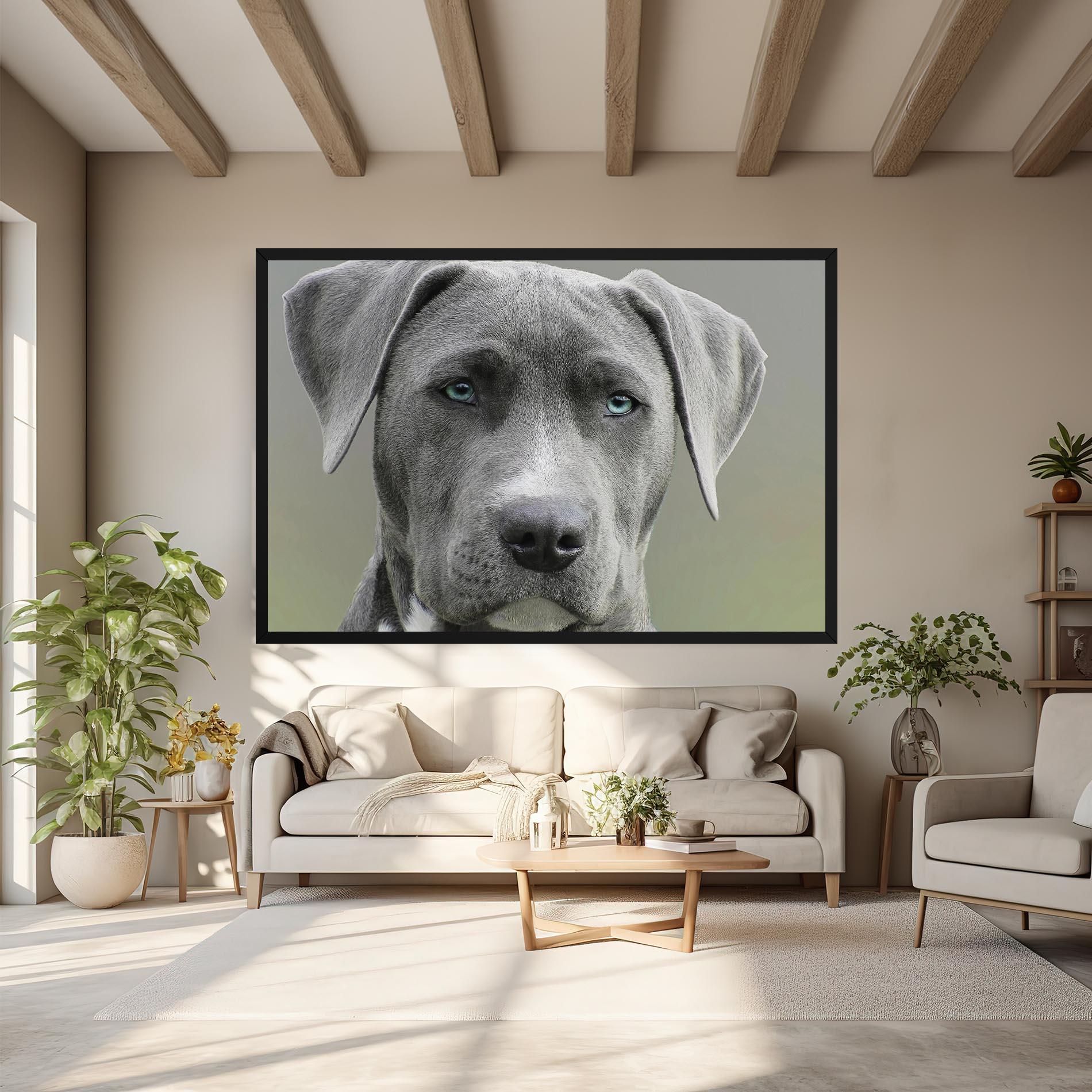 Tablou Canvas Blue Eyes Dog mockup 6