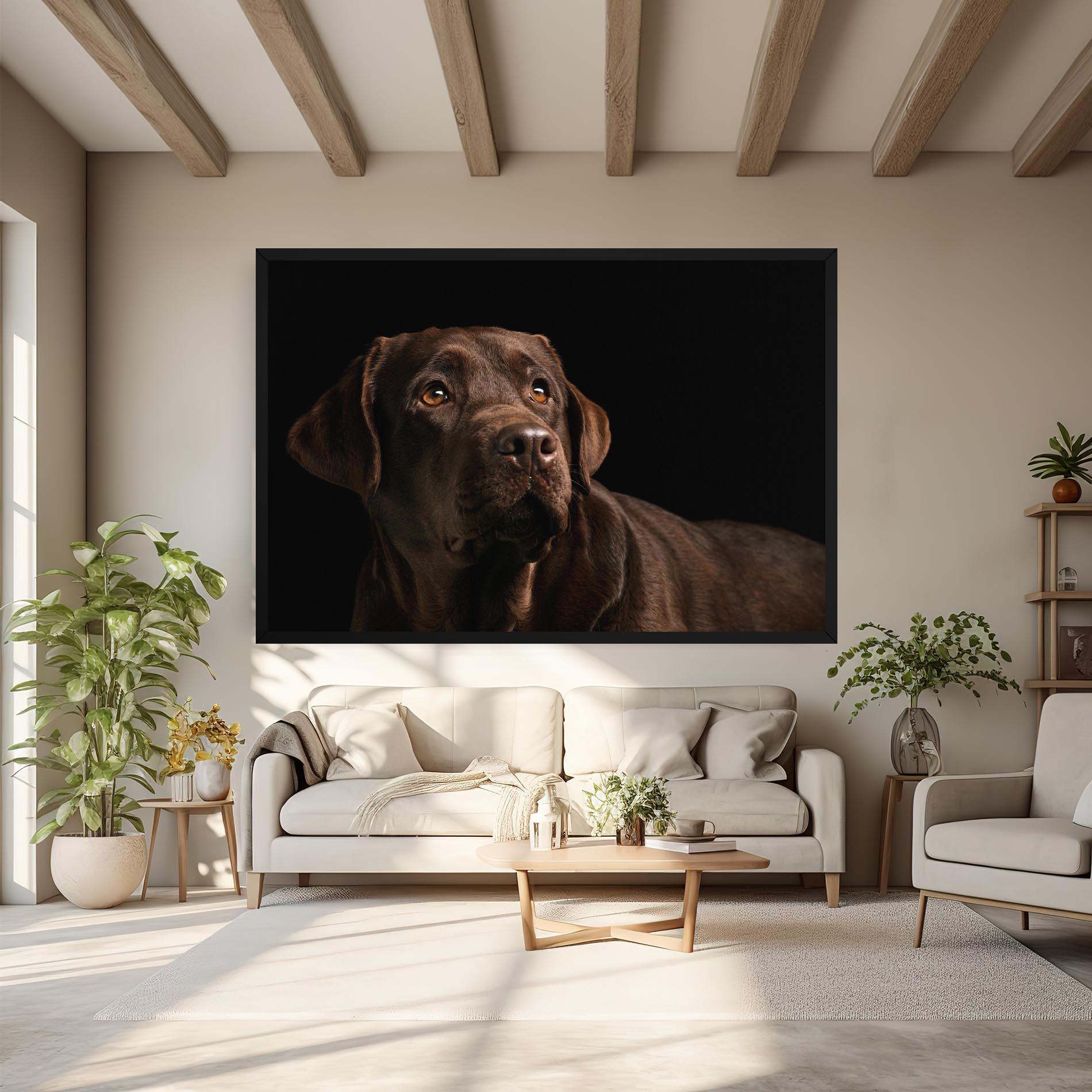 Tablou Canvas Brown Labrador mockup 6