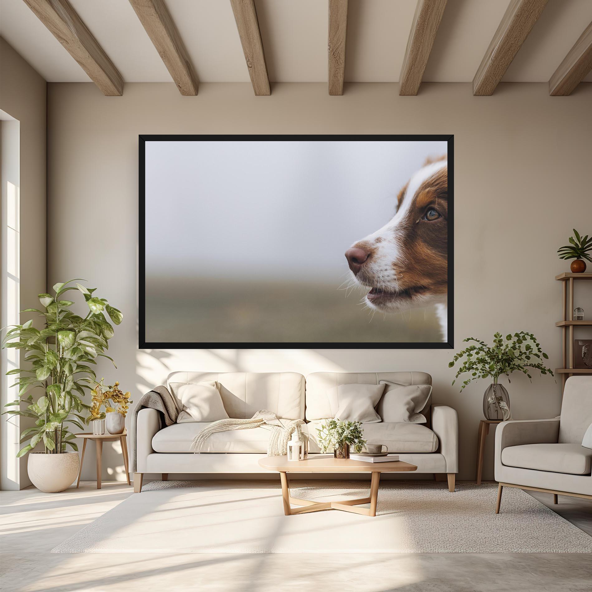 Tablou Canvas Brown White Dog mockup 6
