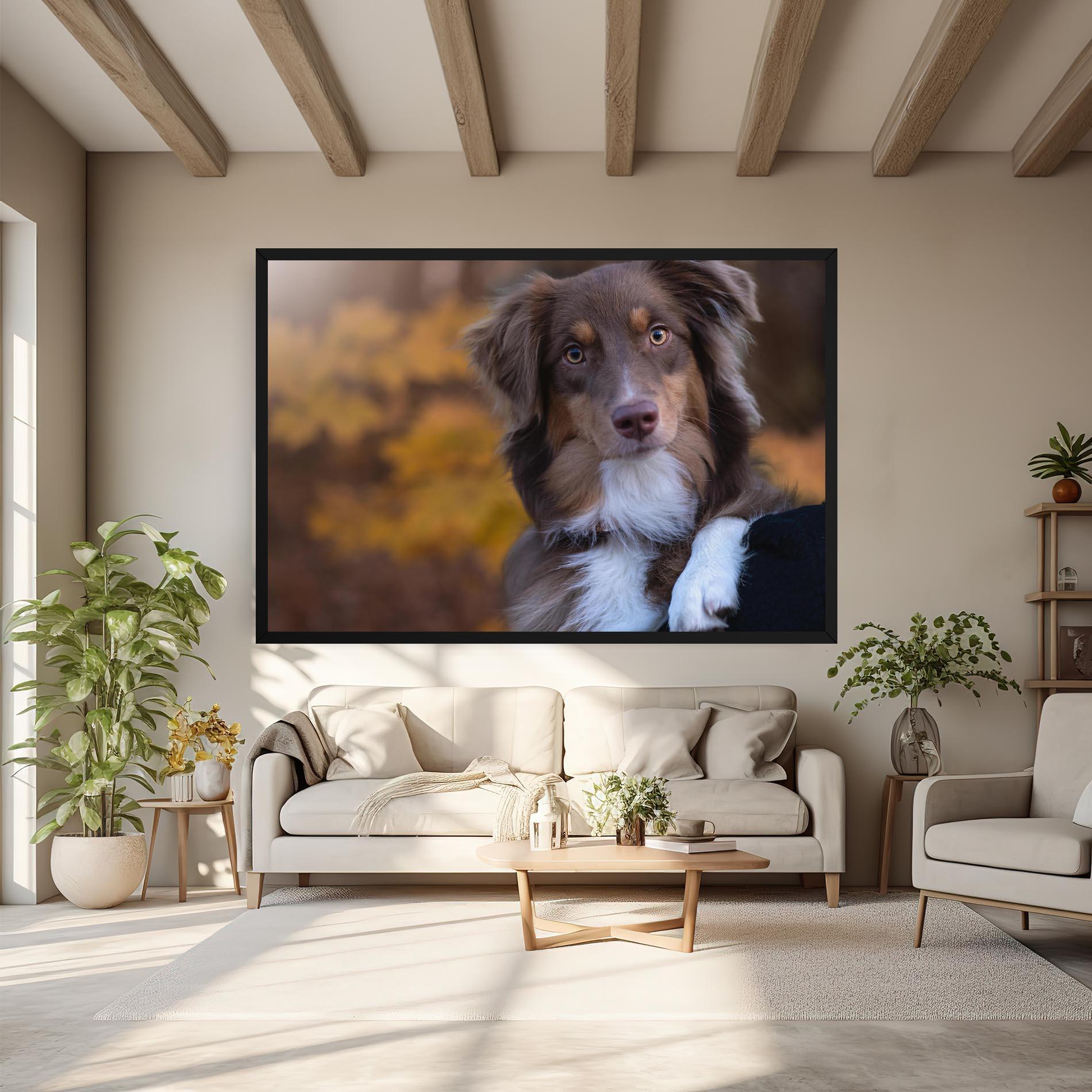 Tablou Canvas Coffee Brown Dog mockup 6